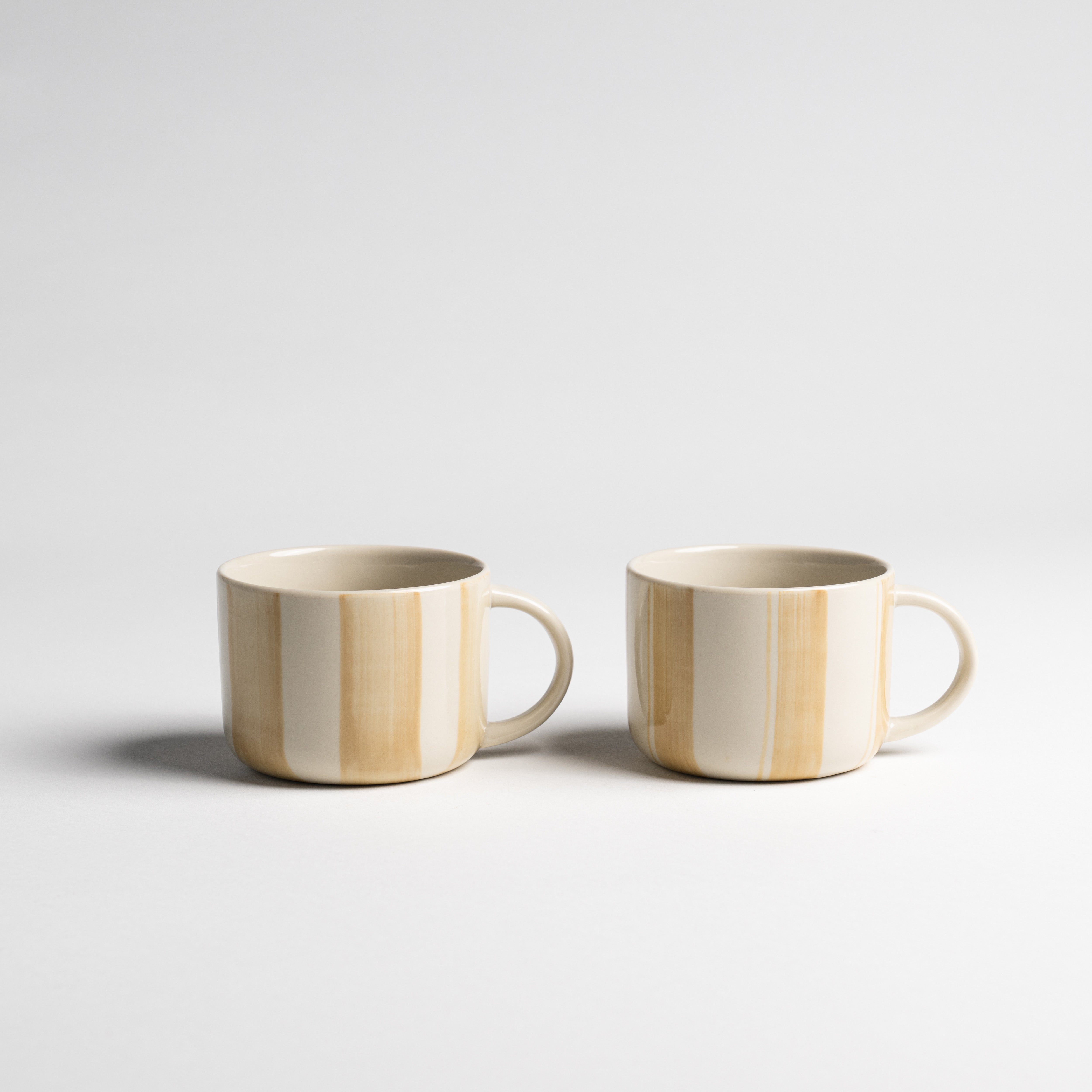 Cornflower Mug - Brushed Mustard Yellow - Medium (Set of 2)