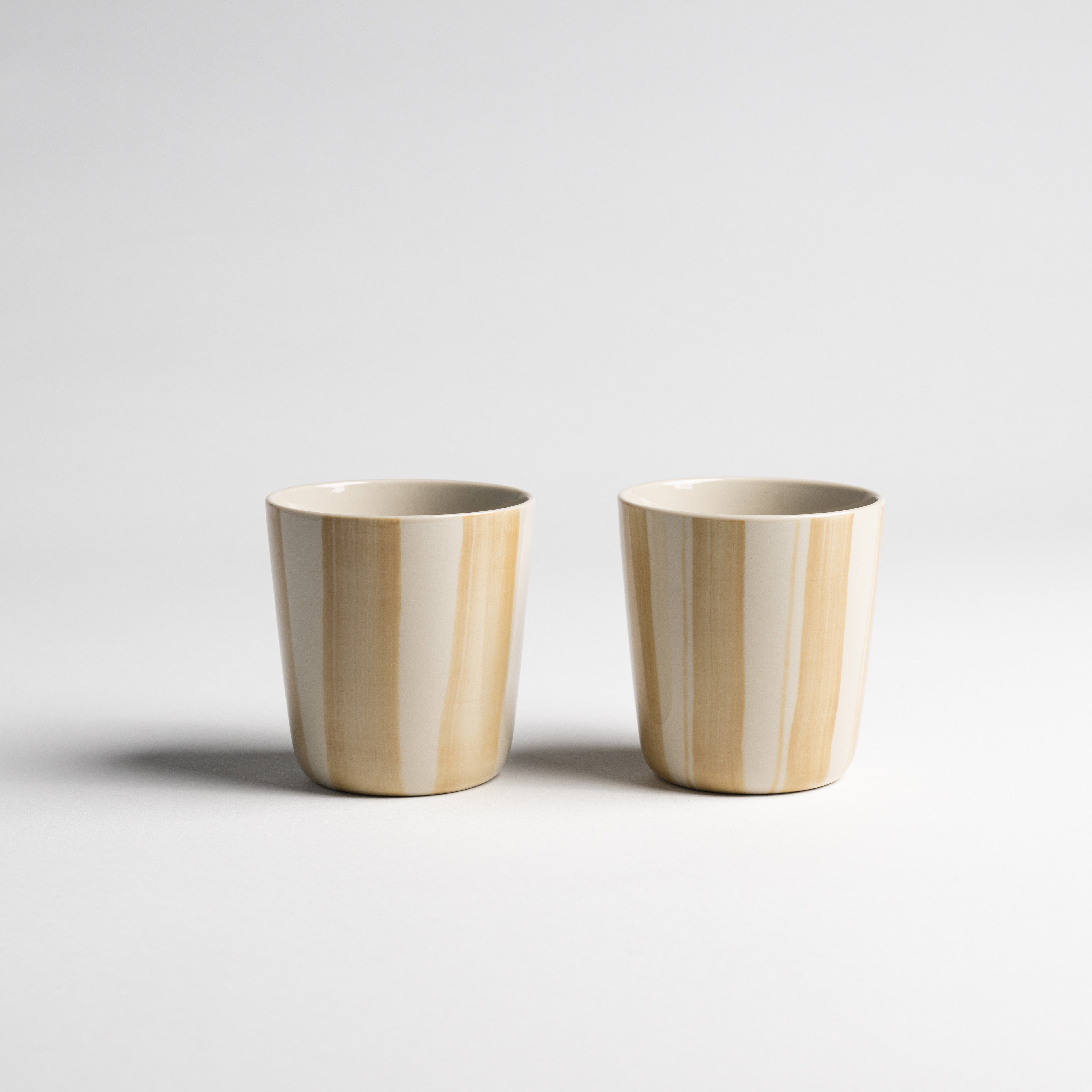 Cornflower Beaker - Brushed Mustard Yellow - Large (Set of 2)