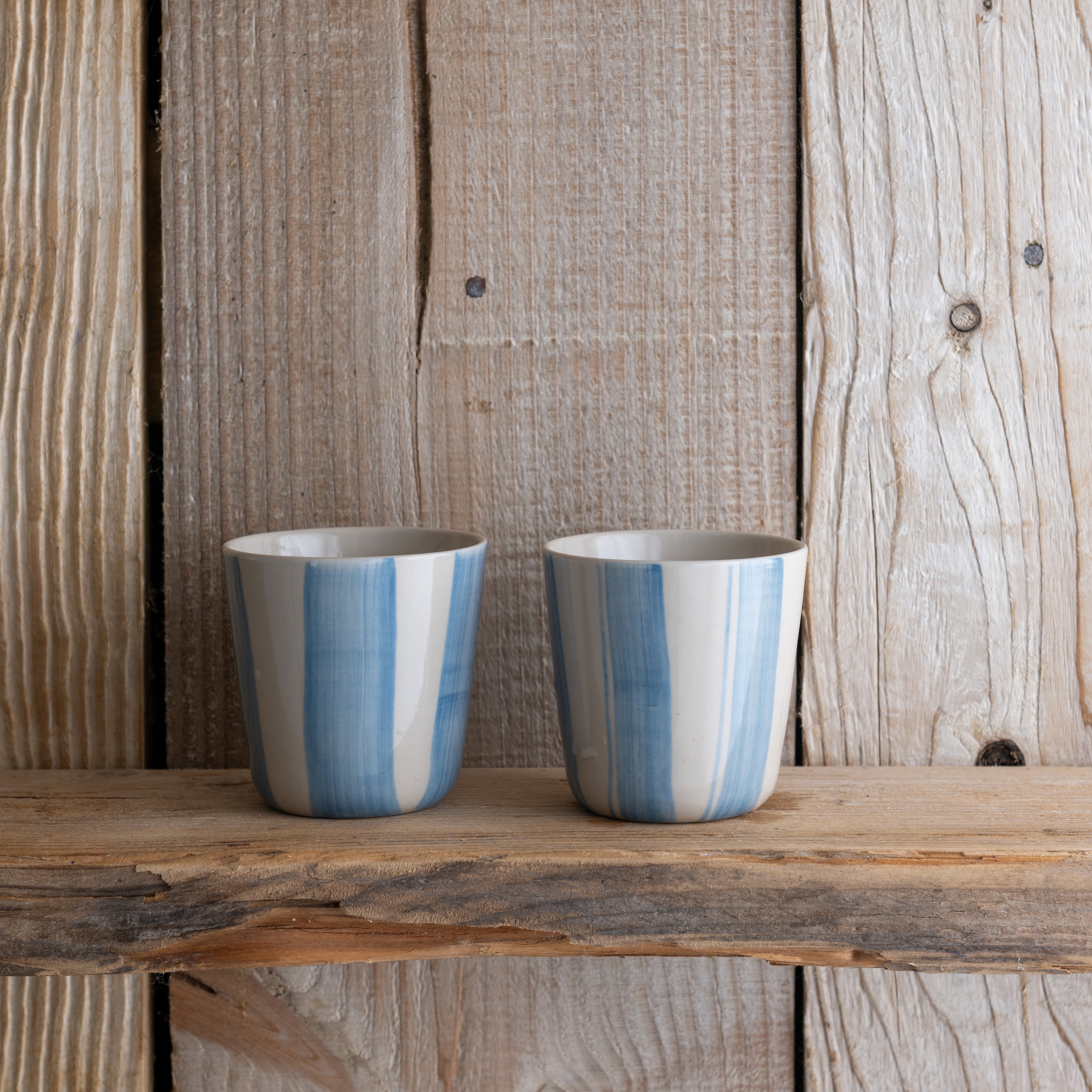 Cornflower Beaker - Brushed Light Blue - Small (Set of 2)