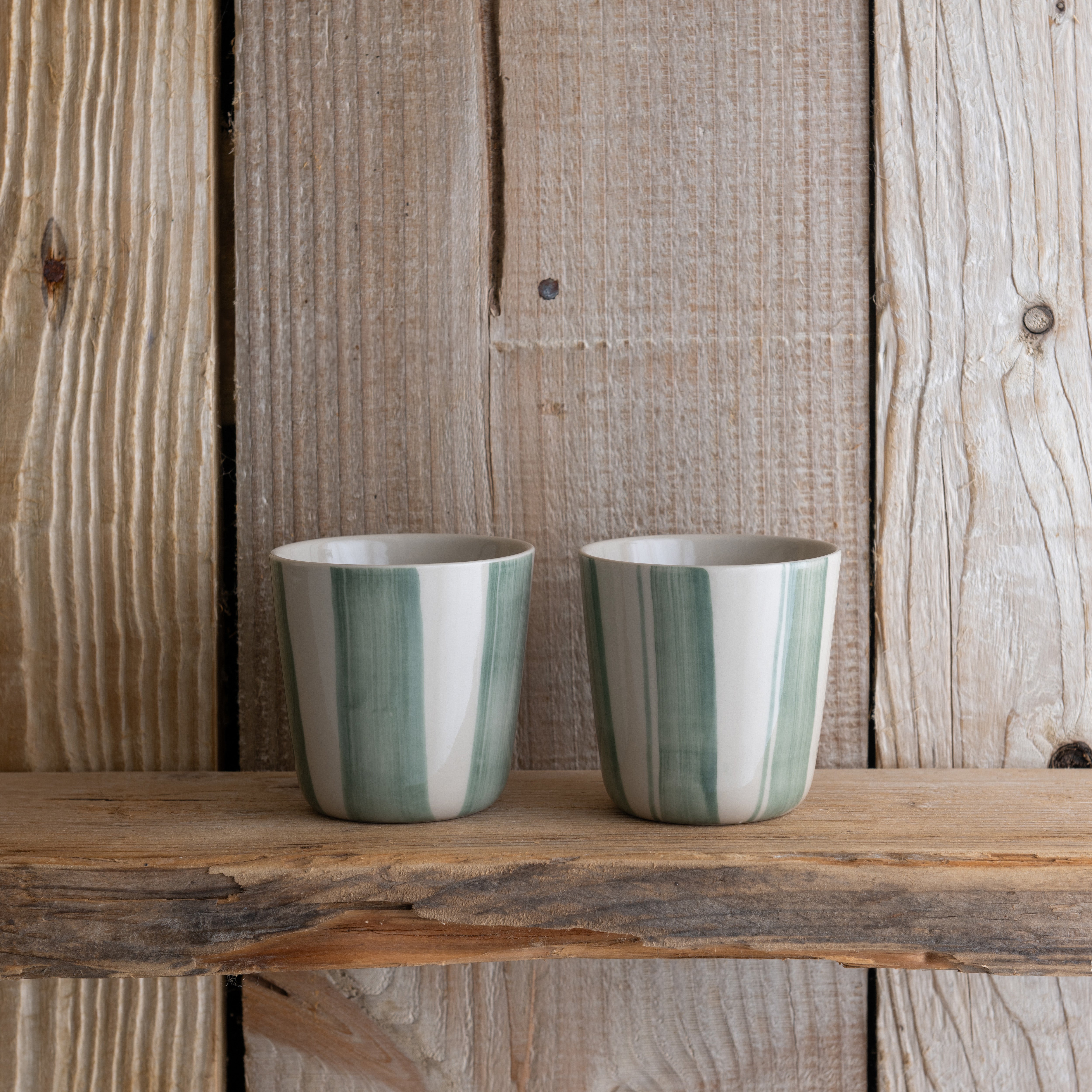 Cornflower Beaker - Brushed Sage Green - Small (Set of 2)