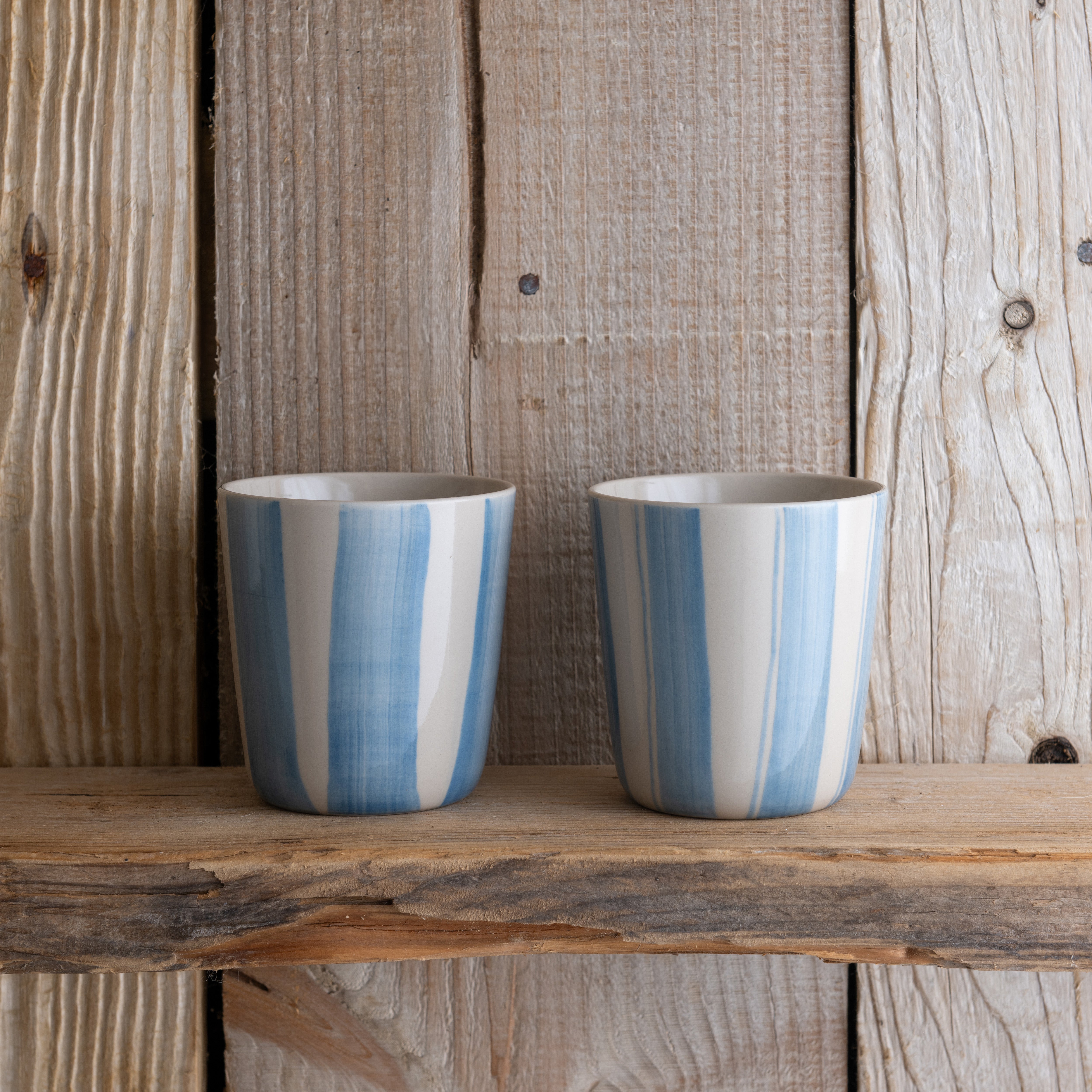 Cornflower Beaker - Brushed Light Blue - Large (Set of 2)