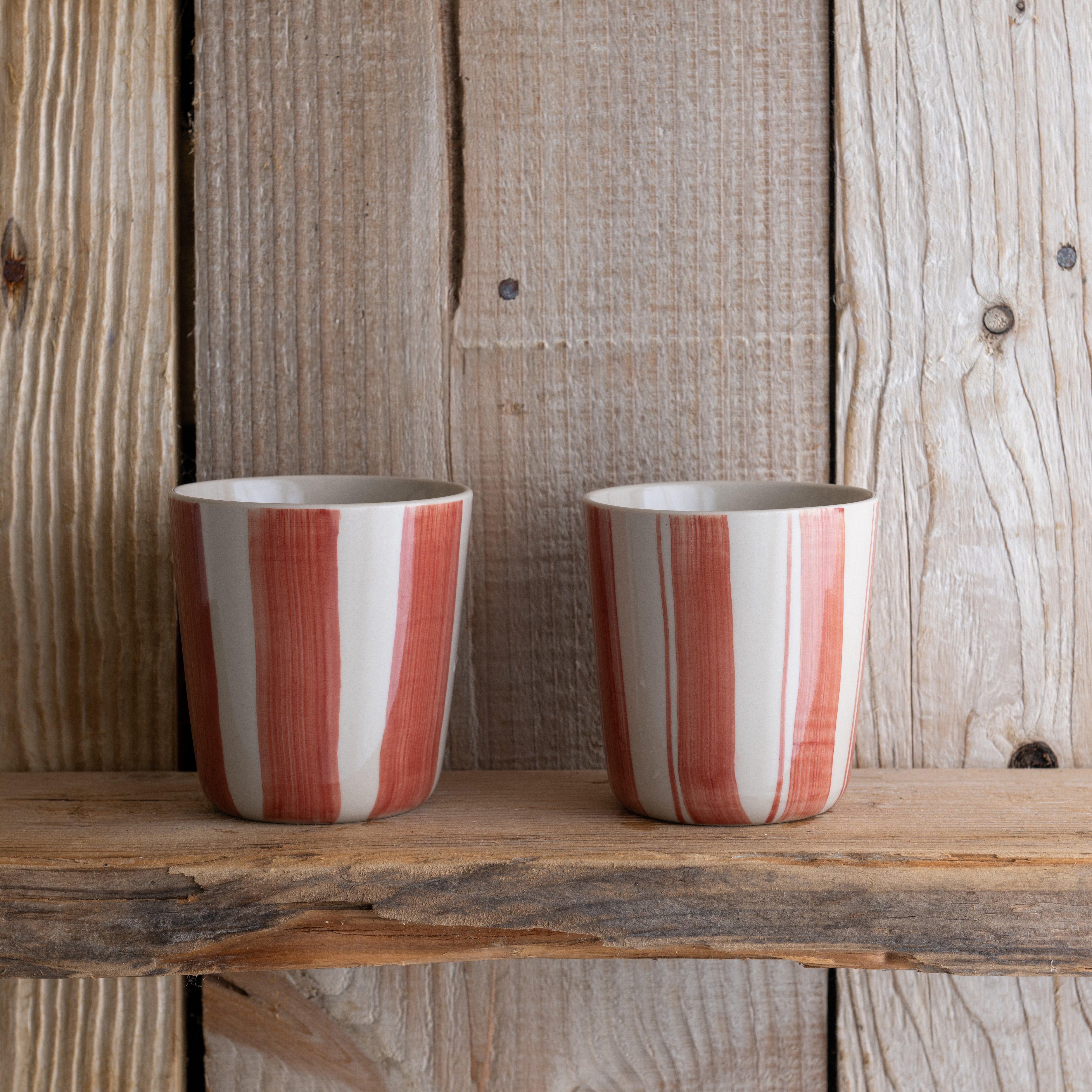 Cornflower Beaker - Brushed Berry Red - Large (Set of 2)