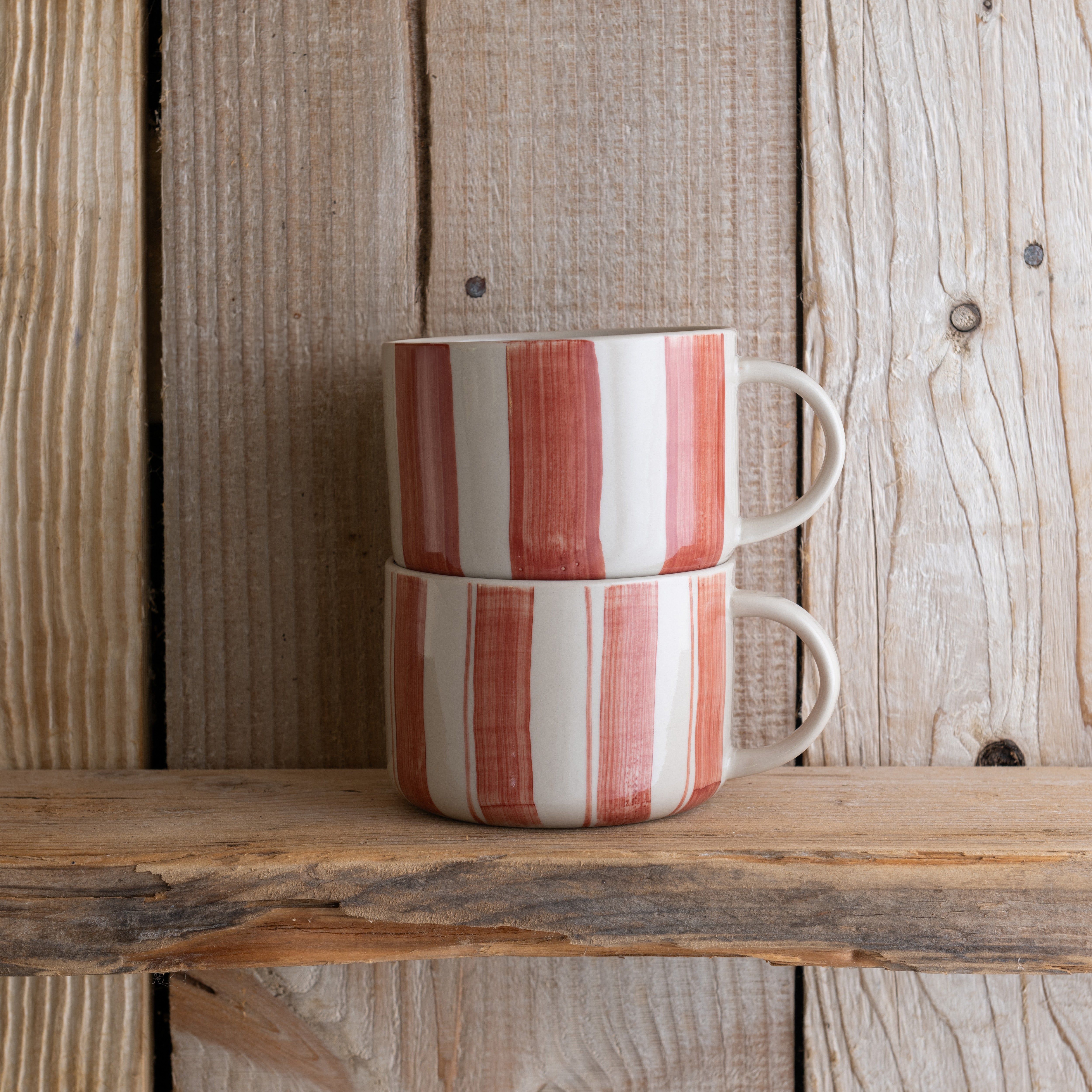 Cornflower Mug - Brushed Berry Red - Large (Set of 2)