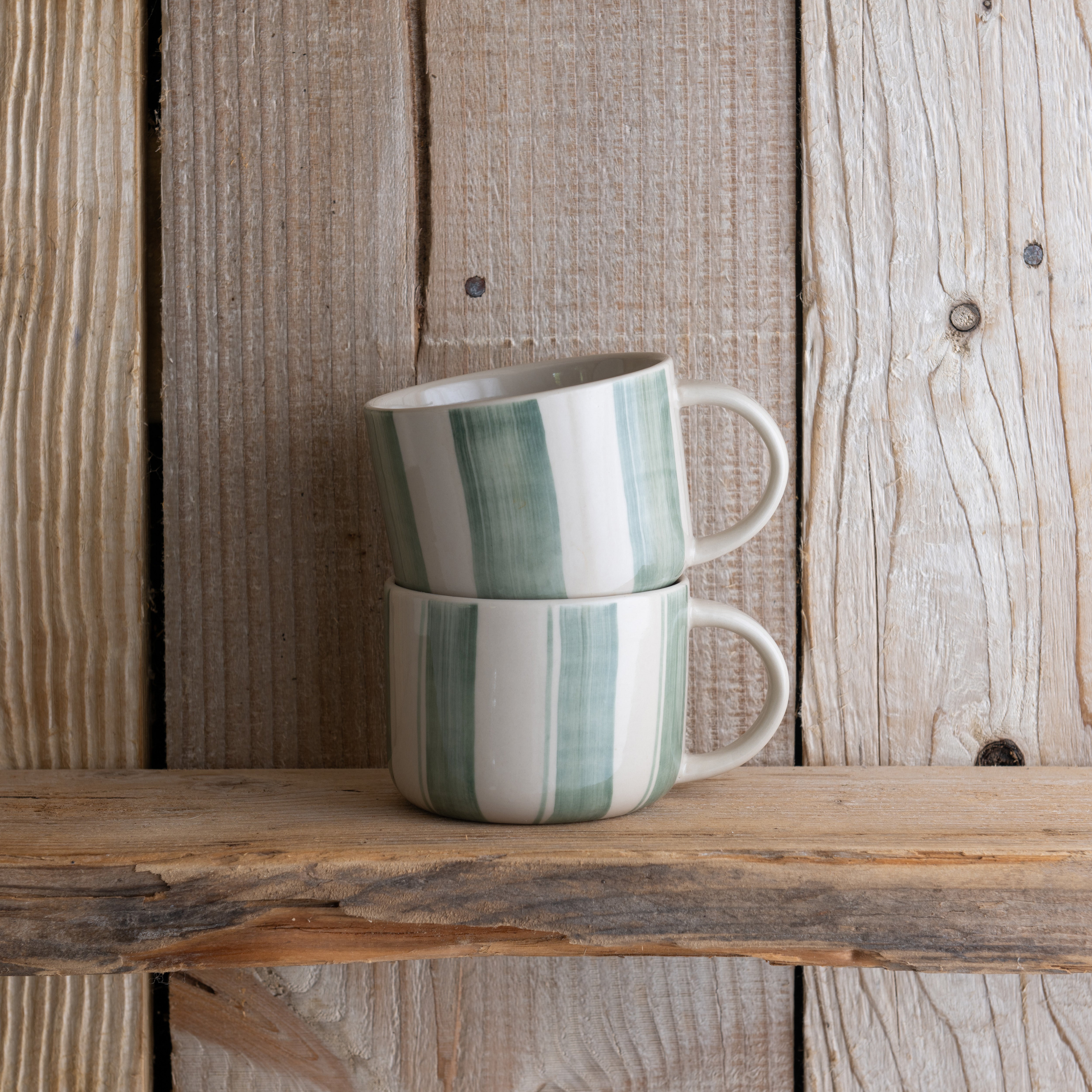 Cornflower Mug - Brushed Sage Green - Medium (Set of 2)