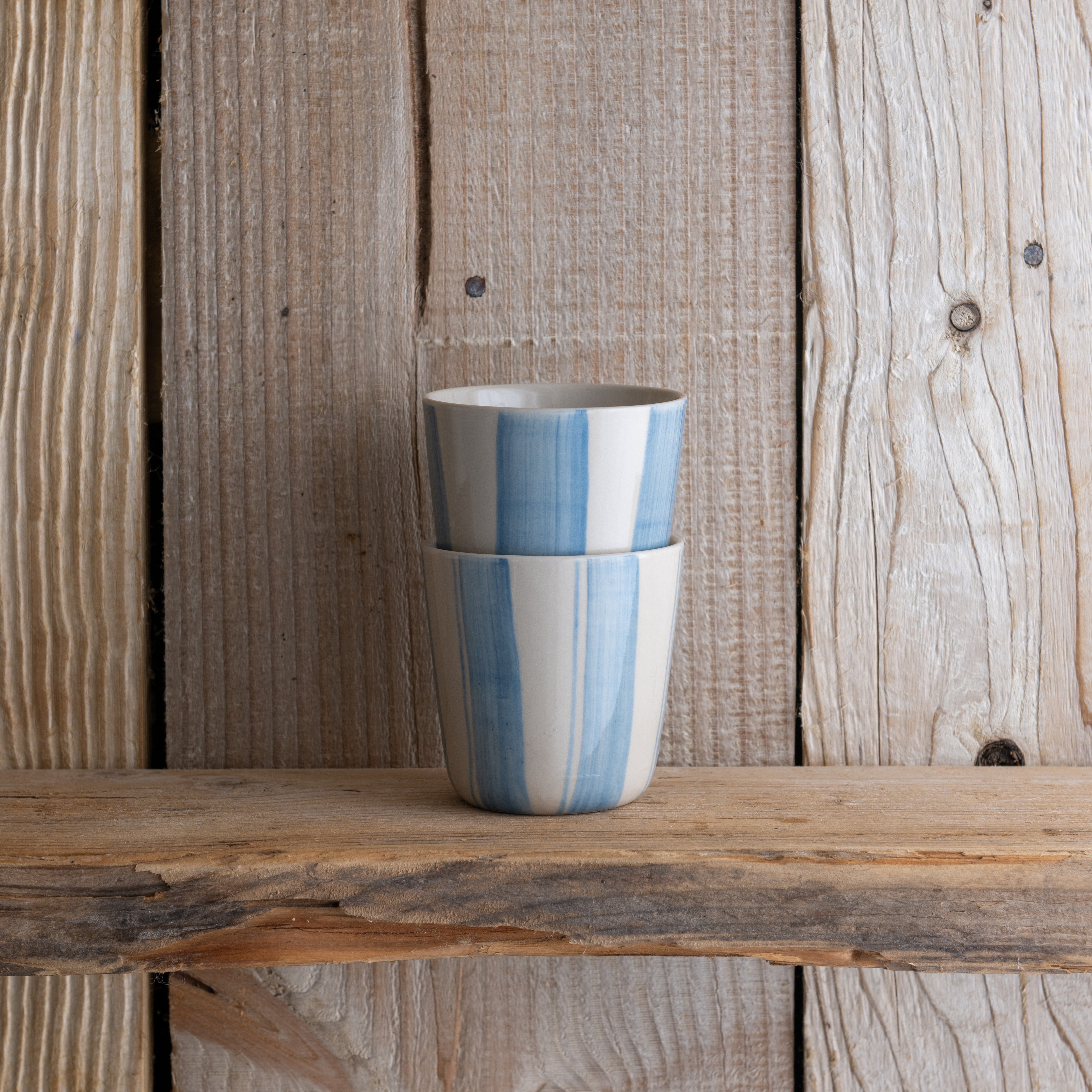 Cornflower Beaker - Brushed Light Blue - Small (Set of 2)