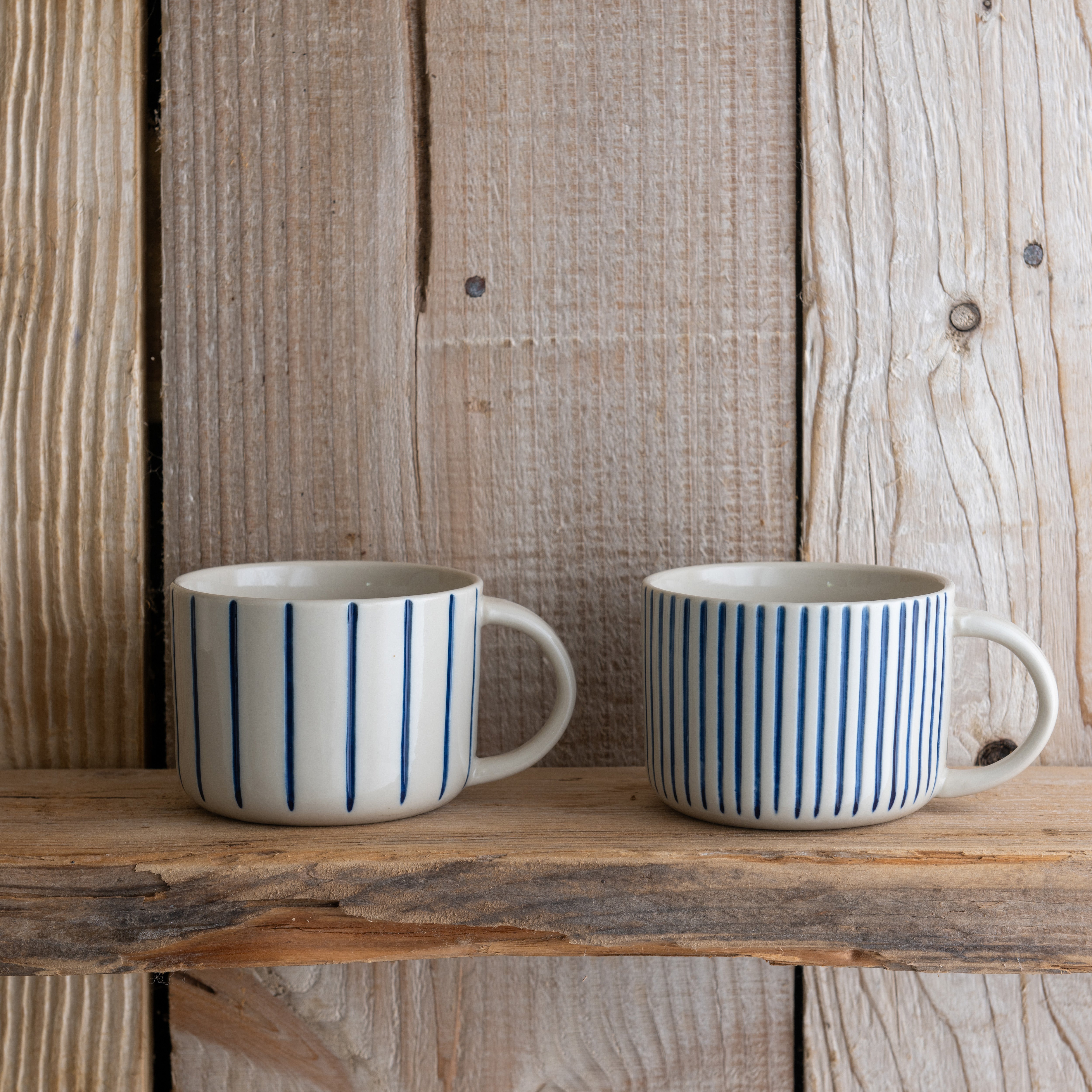 Yarrow Mug - Brushed Indigo Blue - Medium (Set of 2)