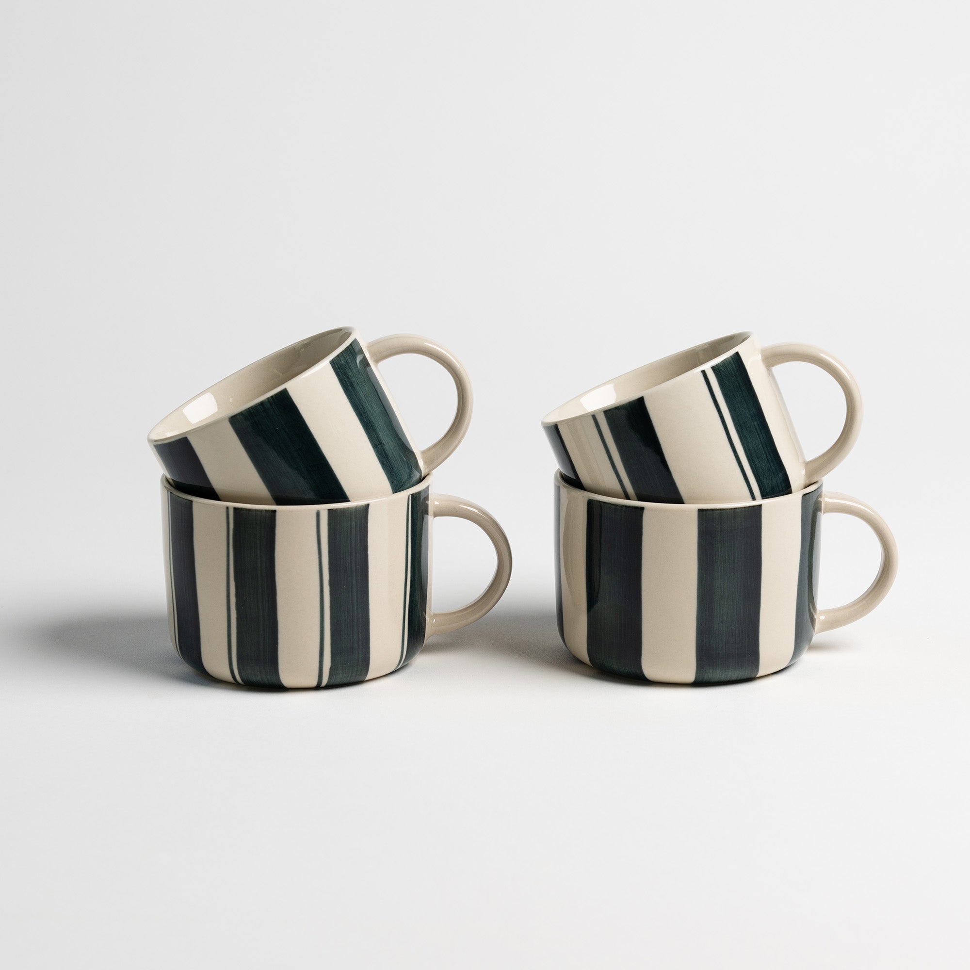 Cornflower Mug - Brushed Sea Green - Large (Set of 2)