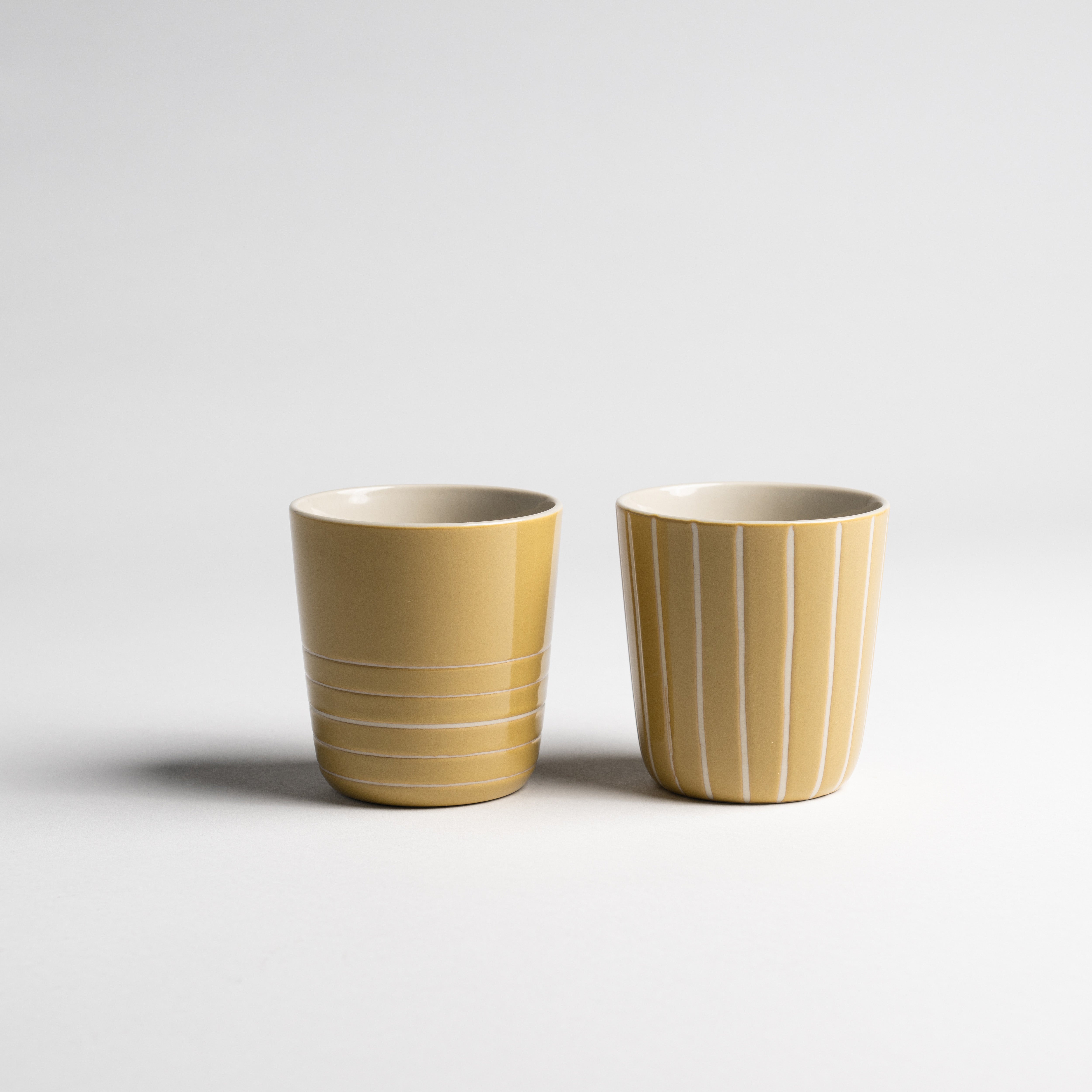 Vervain Beaker - Mustard Yellow - Large (Set of 2)