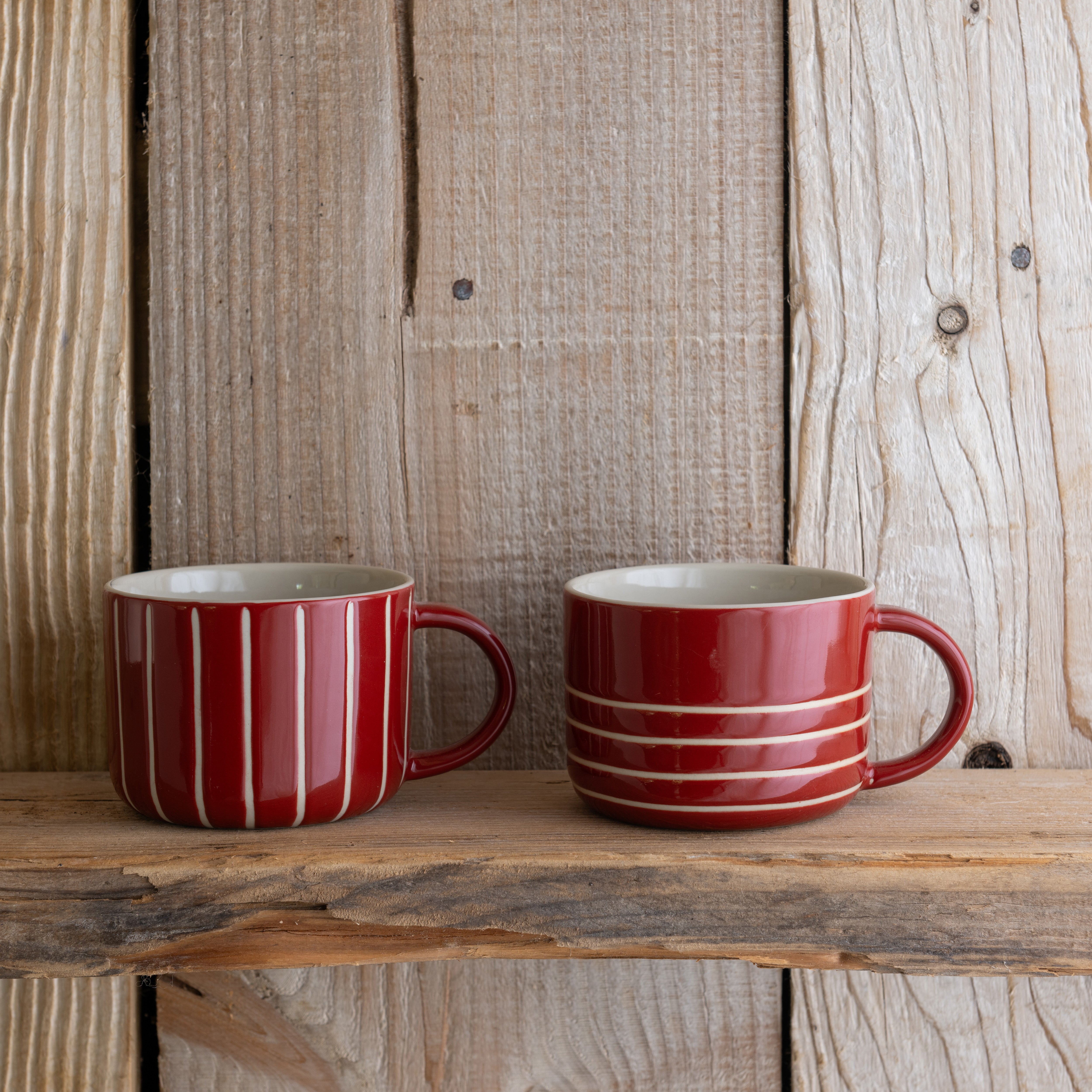 Vervain Mug - Earth Red - Medium (Set of 2)