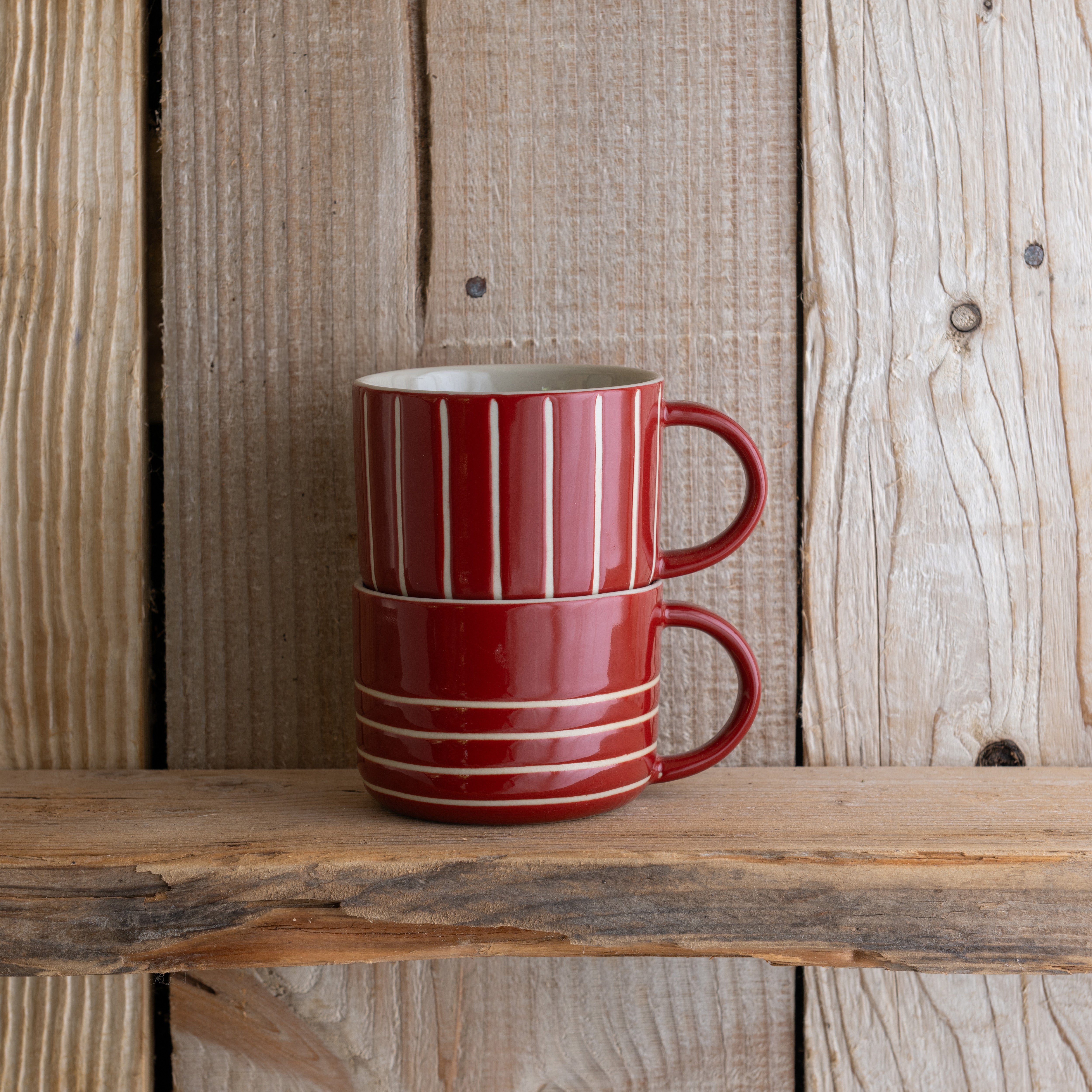 Vervain Mug - Earth Red - Medium (Set of 2)