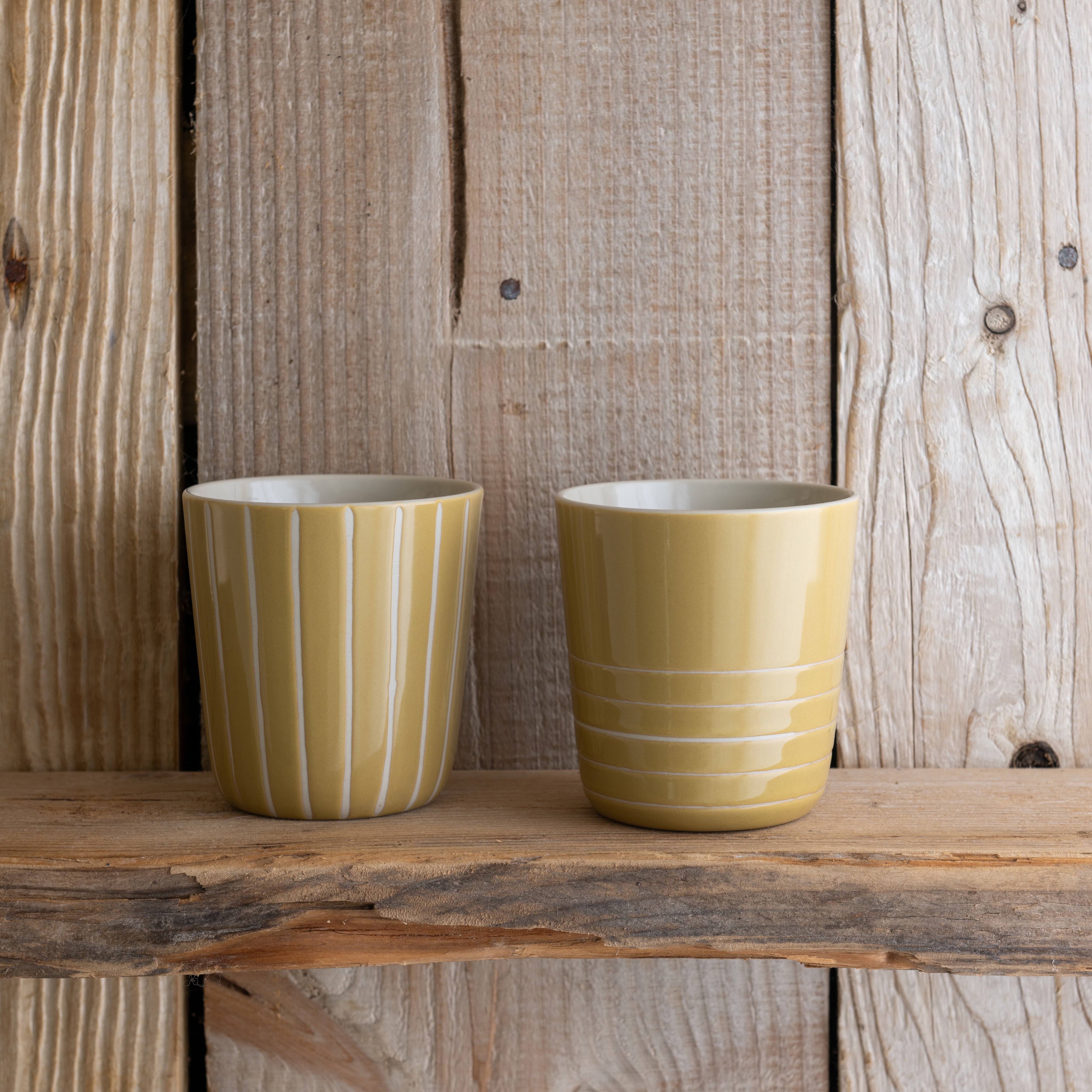 Vervain Beaker - Mustard Yellow - Large (Set of 2)