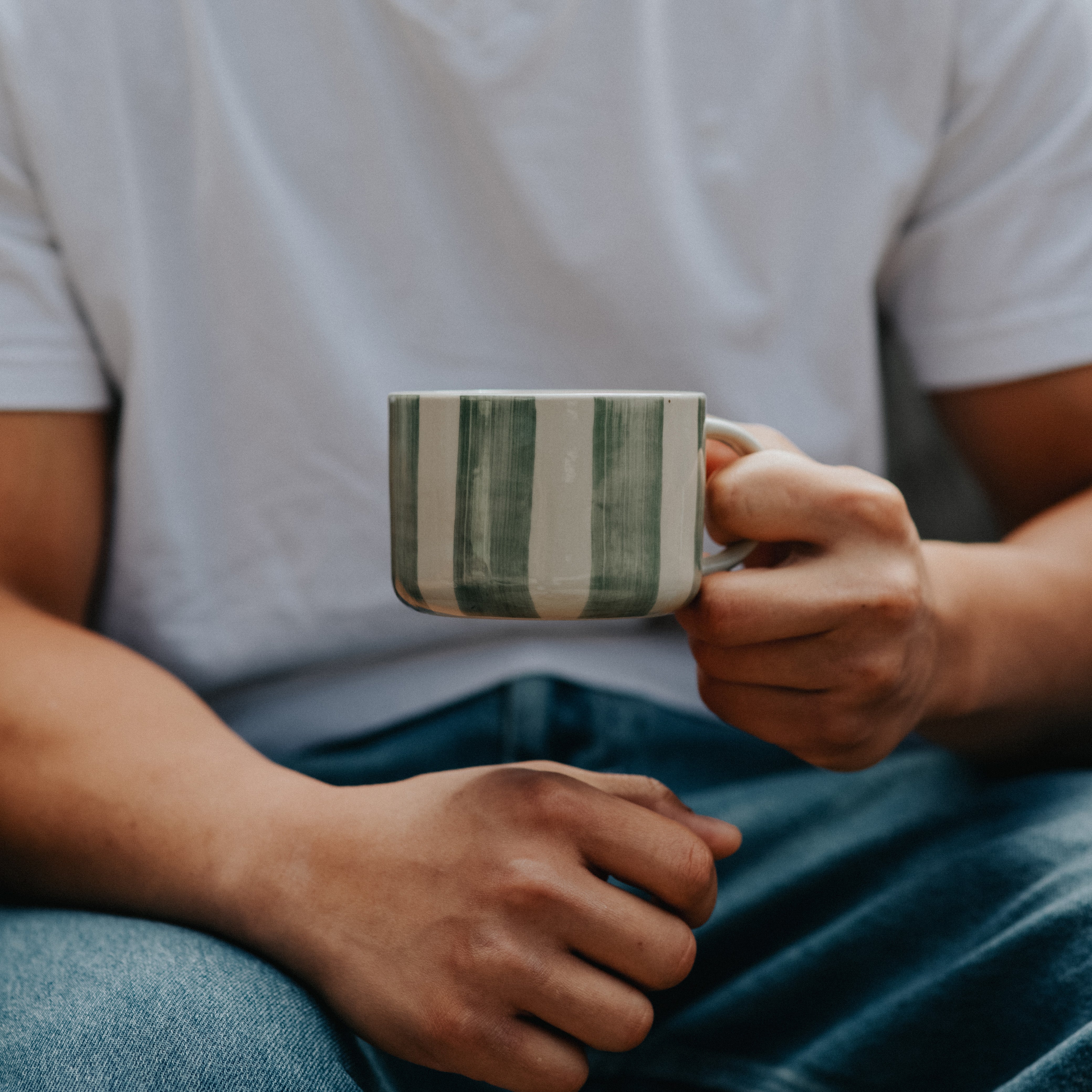 Cornflower Mug - Brushed Sage Green - Large (Set of 2)