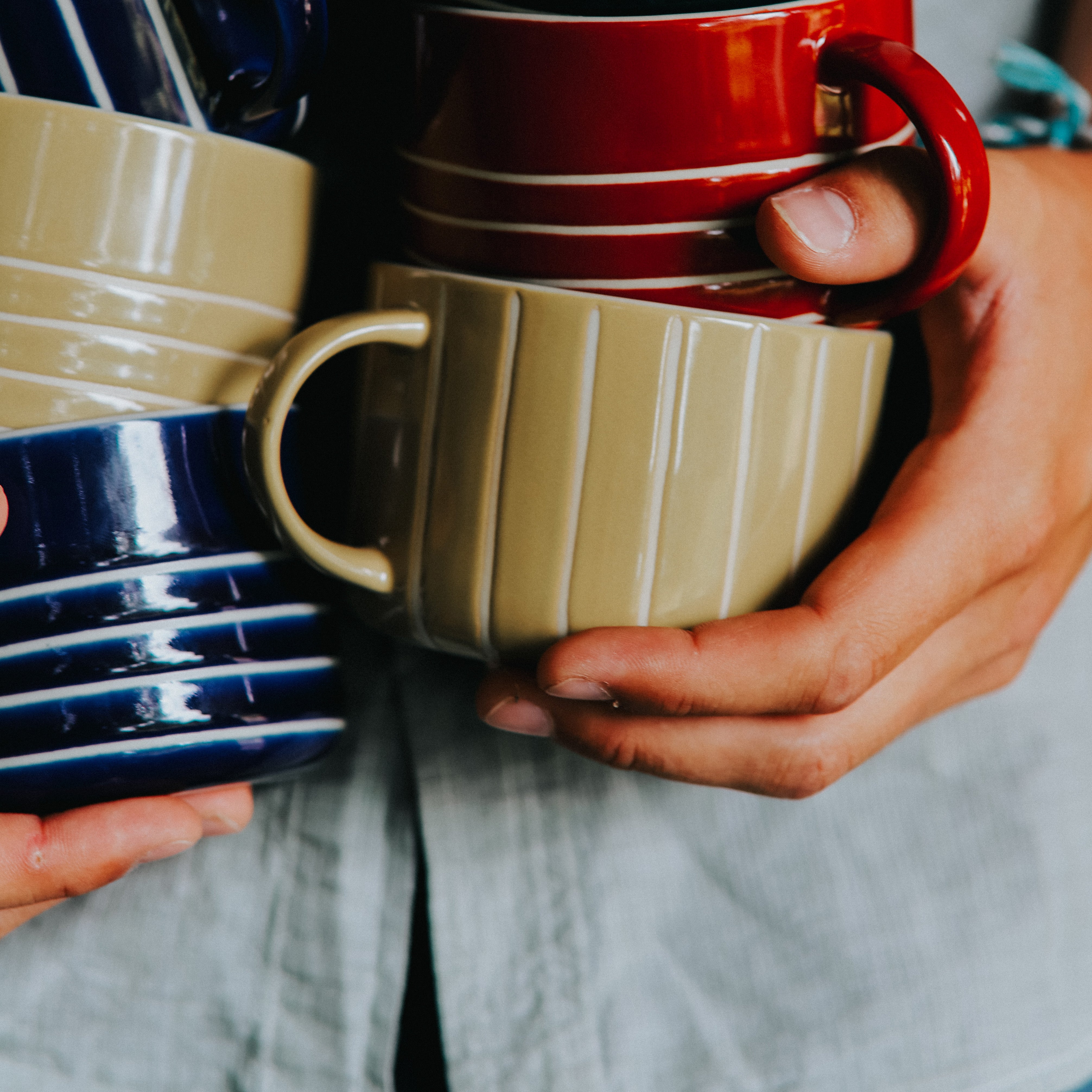 Vervain Mug - Mustard Yellow - Large (Set of 2)