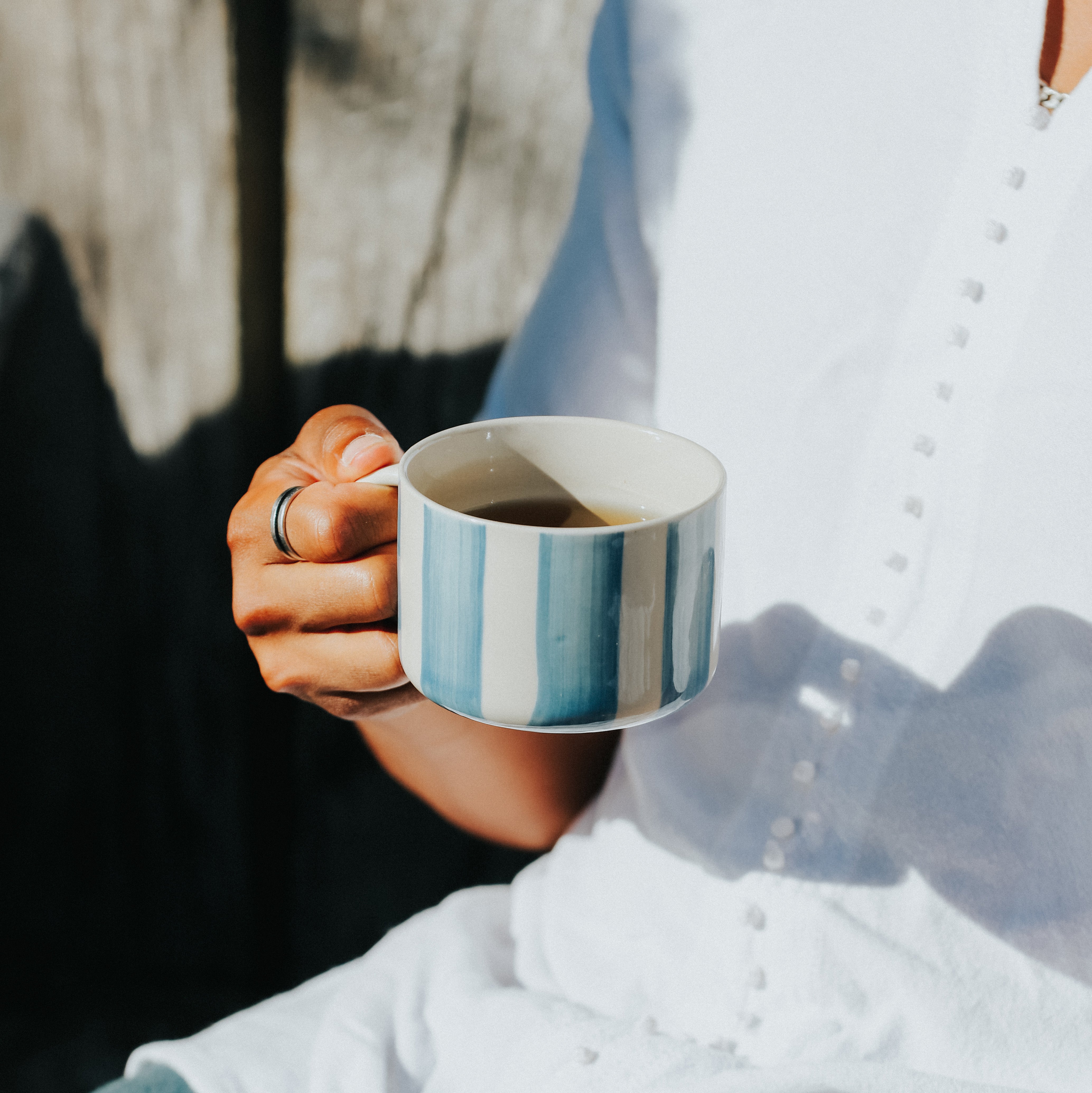 Cornflower Mug - Brushed Light Blue - Medium (Set of 2)