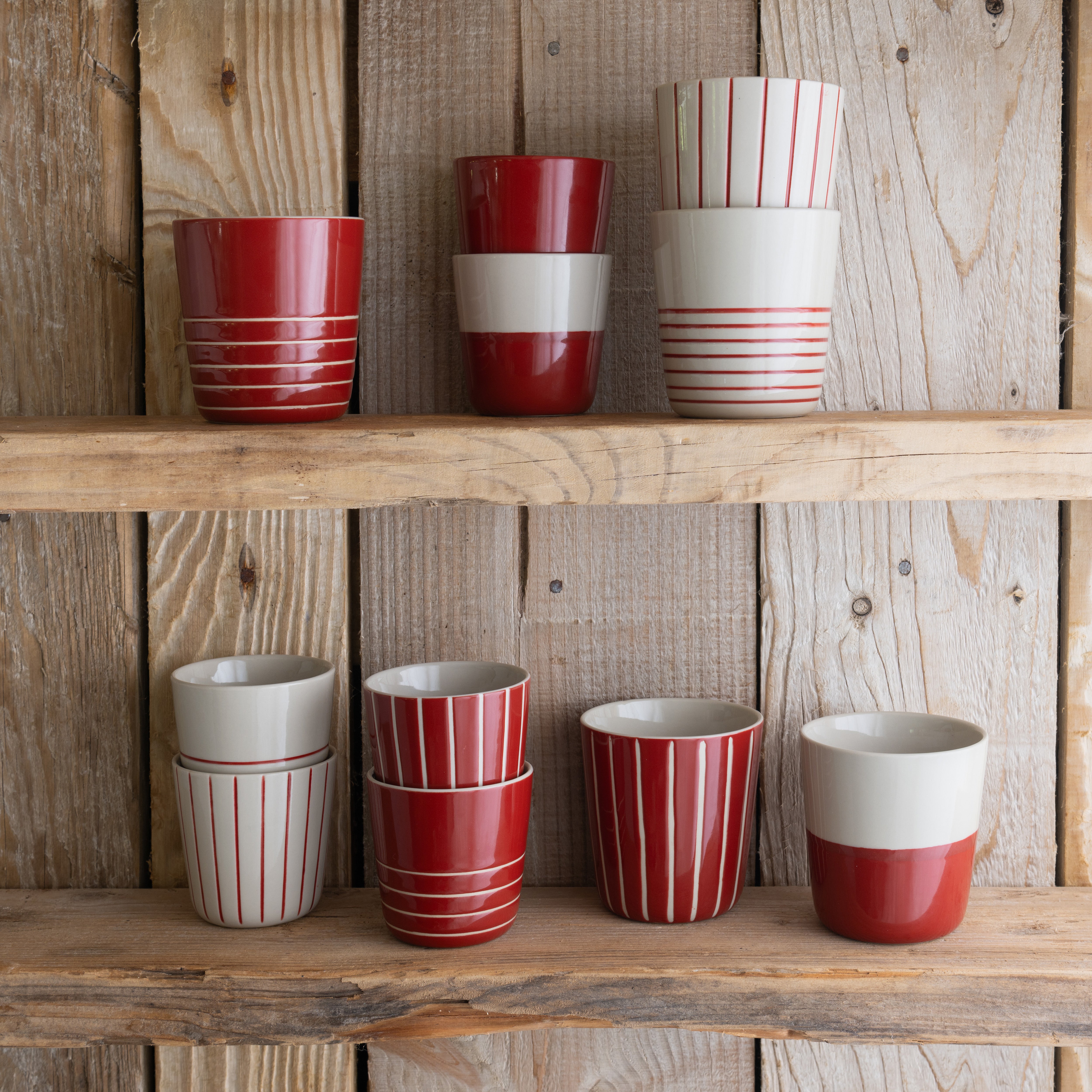 Rue Beaker - Earth Red - Large (Set of 2)
