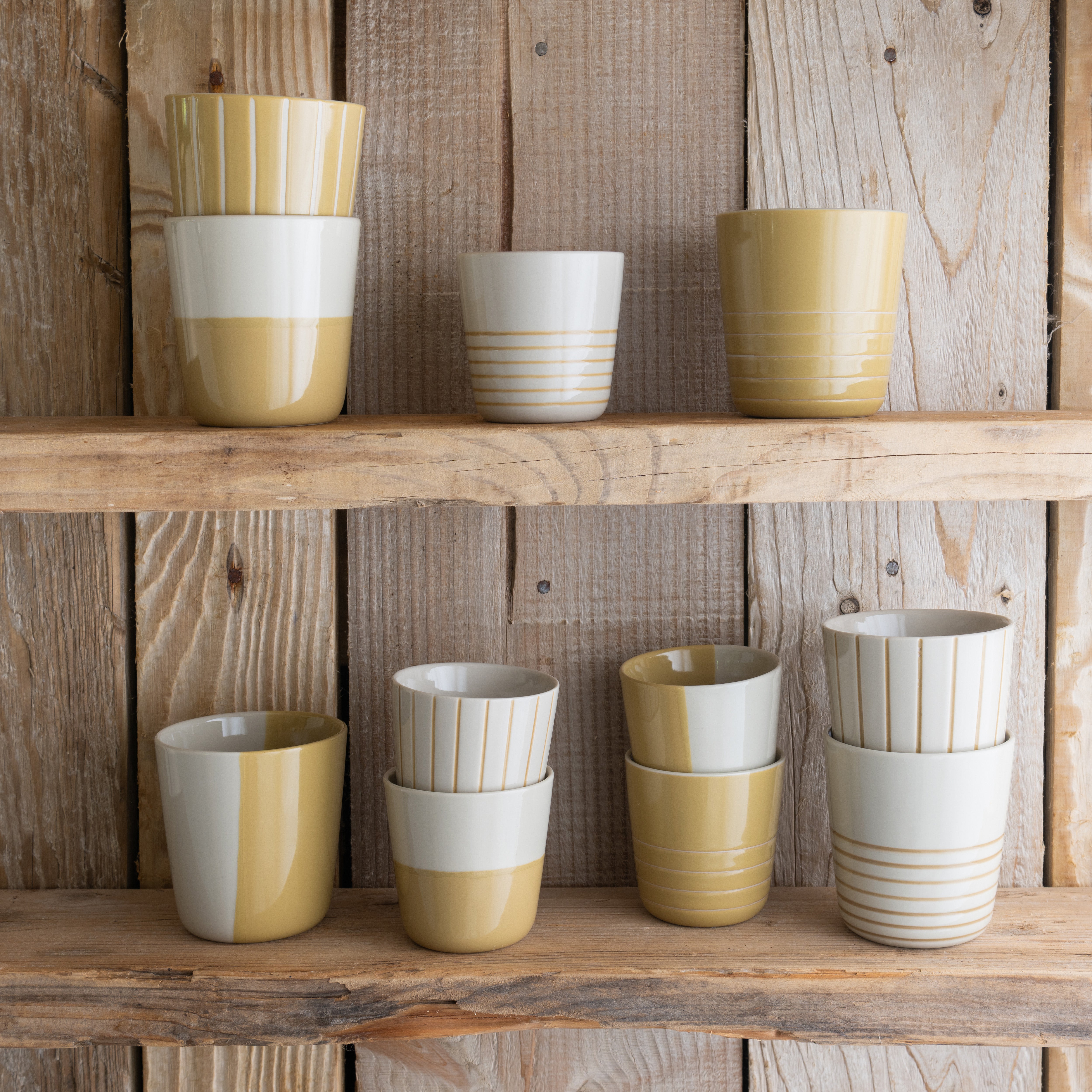 Vervain Beaker - Mustard Yellow - Small (Set of 2)