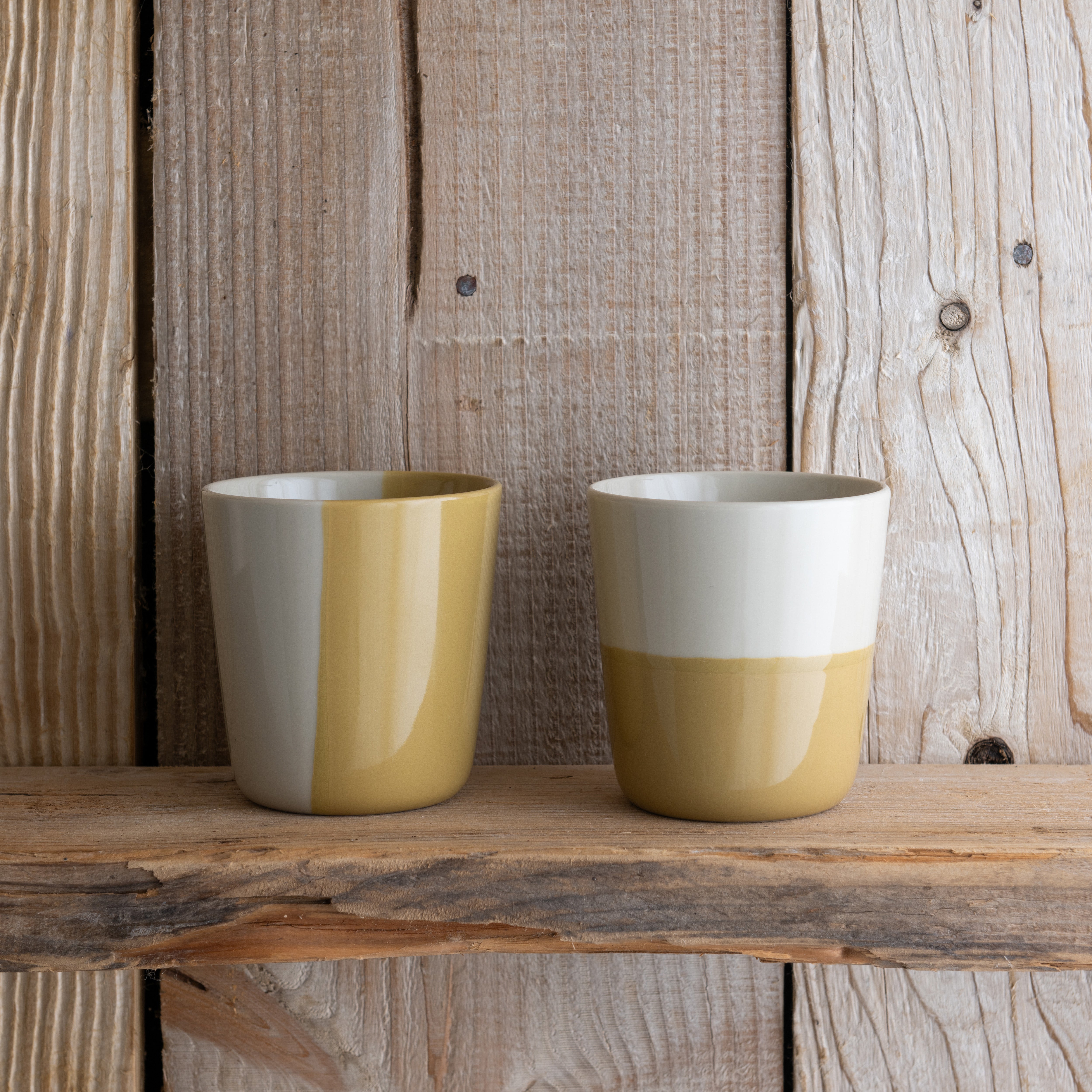 Rue Beaker - Mustard Yellow - Large (Set of 2)