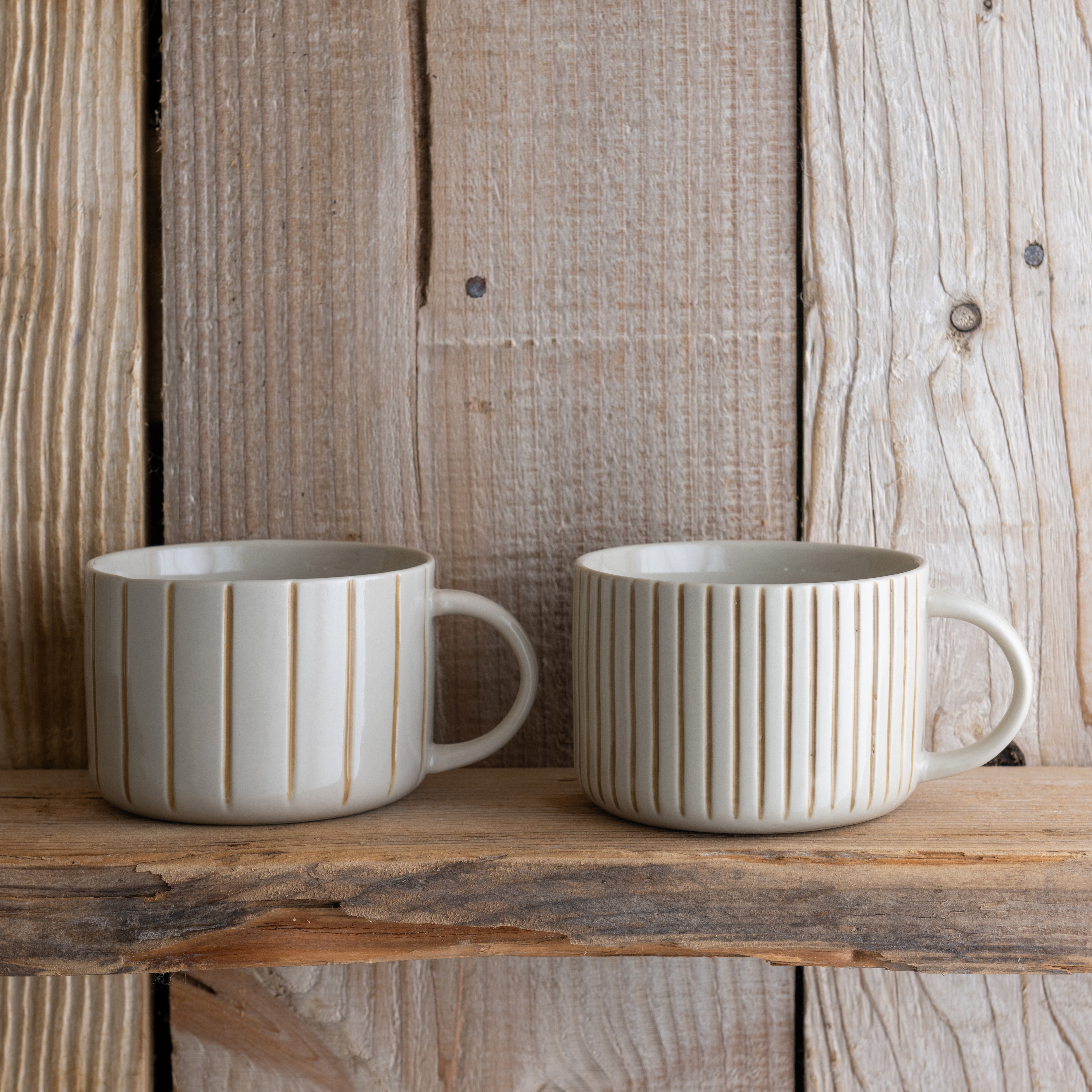 Yarrow Mug - Brushed Mustard Yellow - Large (Set of 2)
