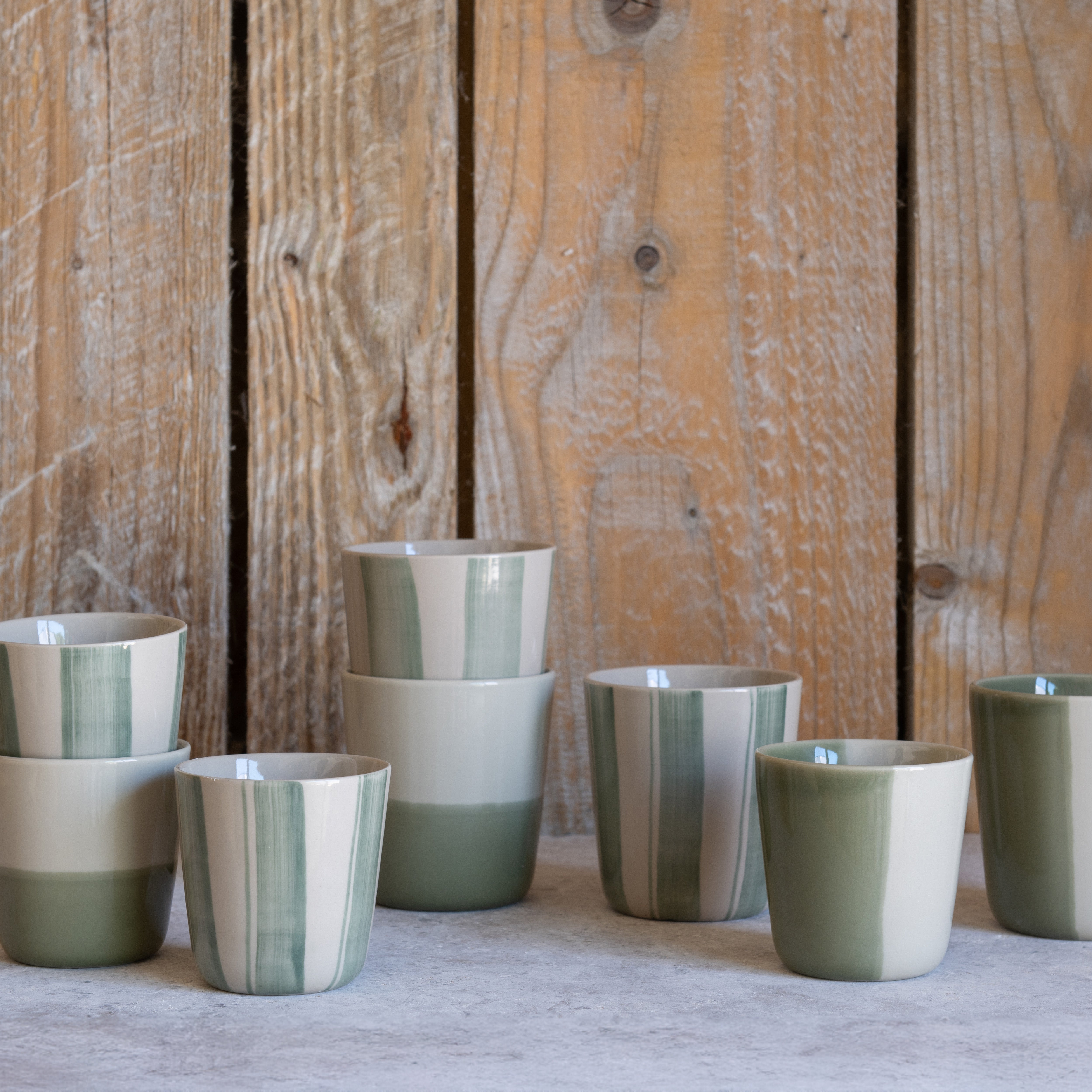 Rue Beaker - Sage Green - Large (Set of 2)