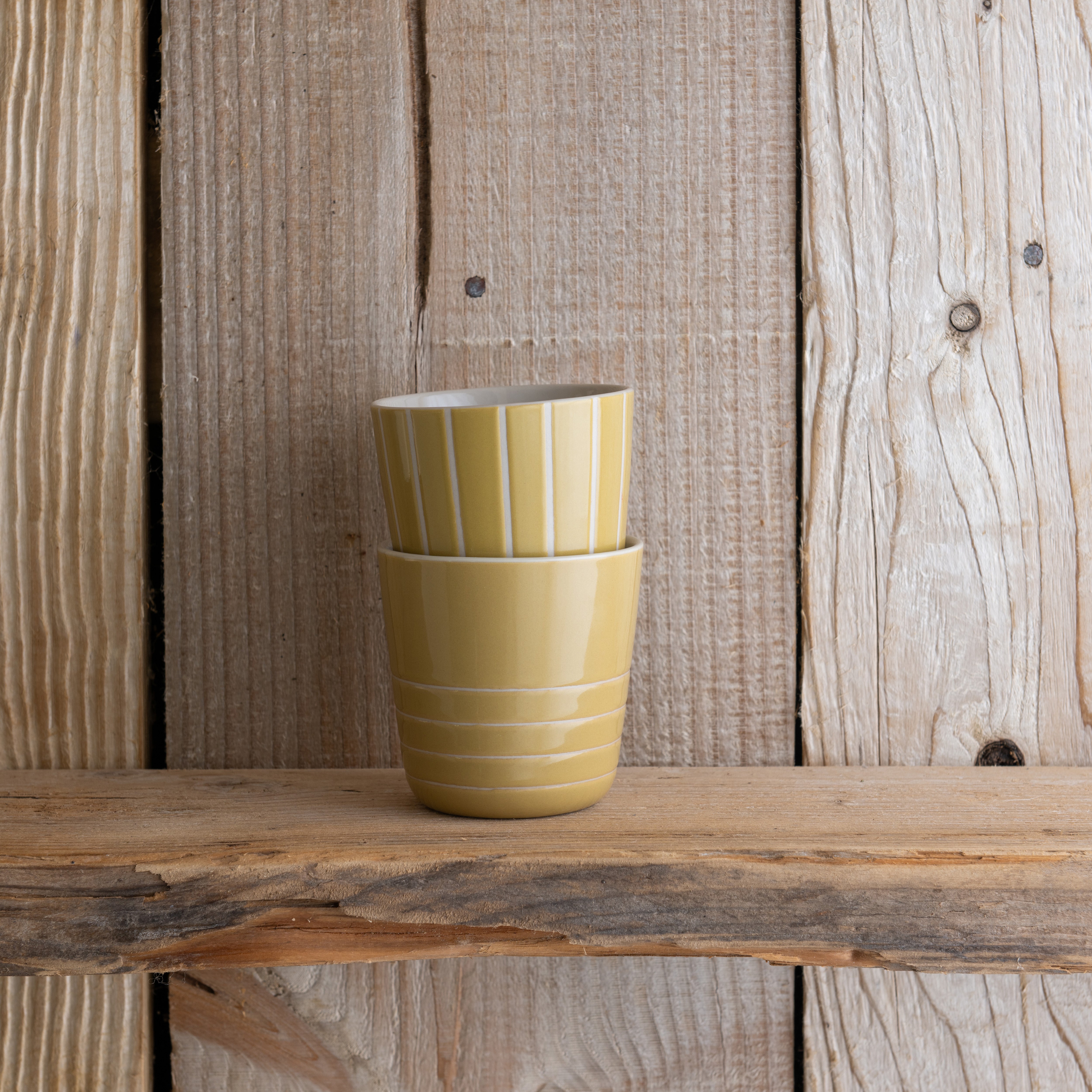 Vervain Beaker - Mustard Yellow - Small (Set of 2)