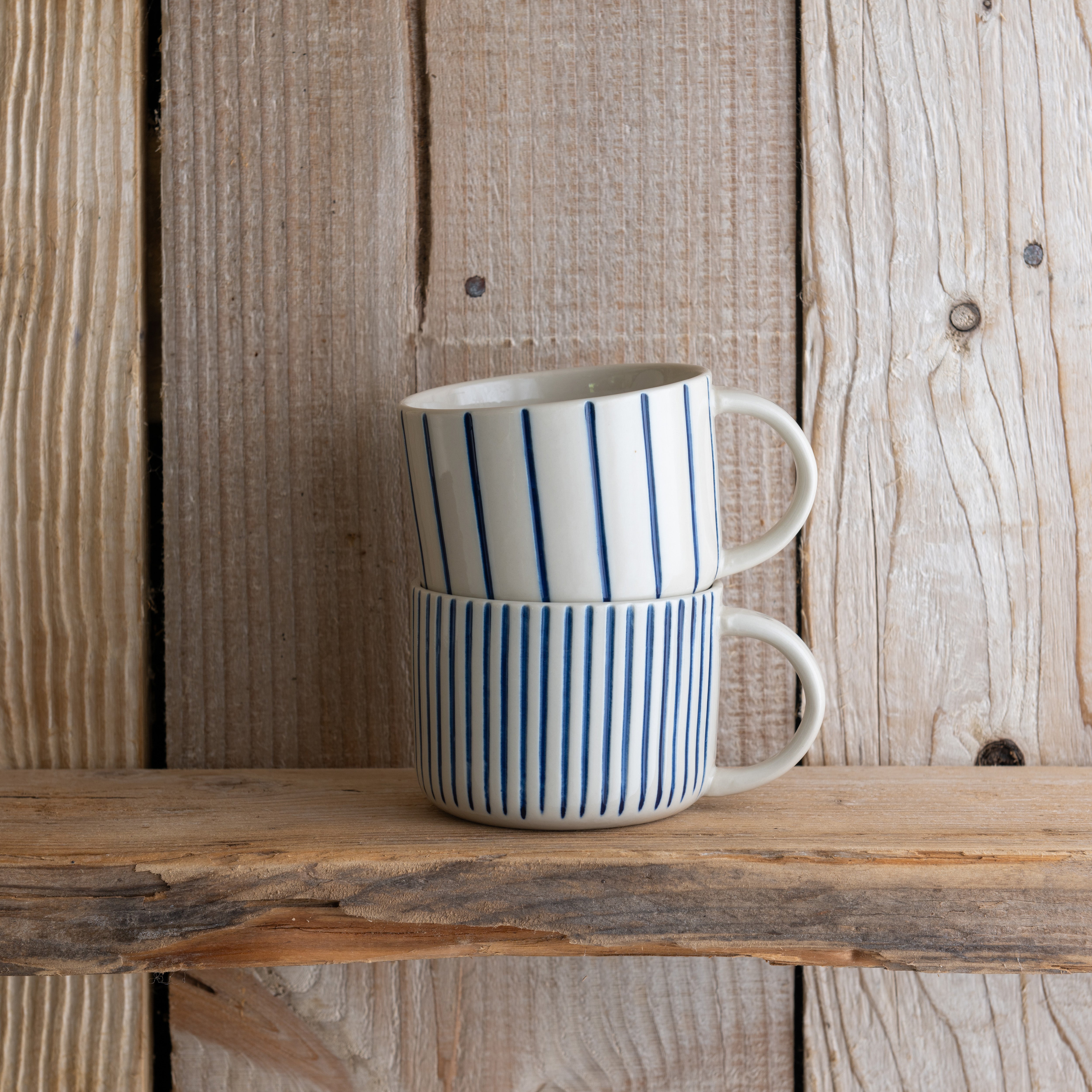 Yarrow Mug - Brushed Indigo Blue - Medium (Set of 2)