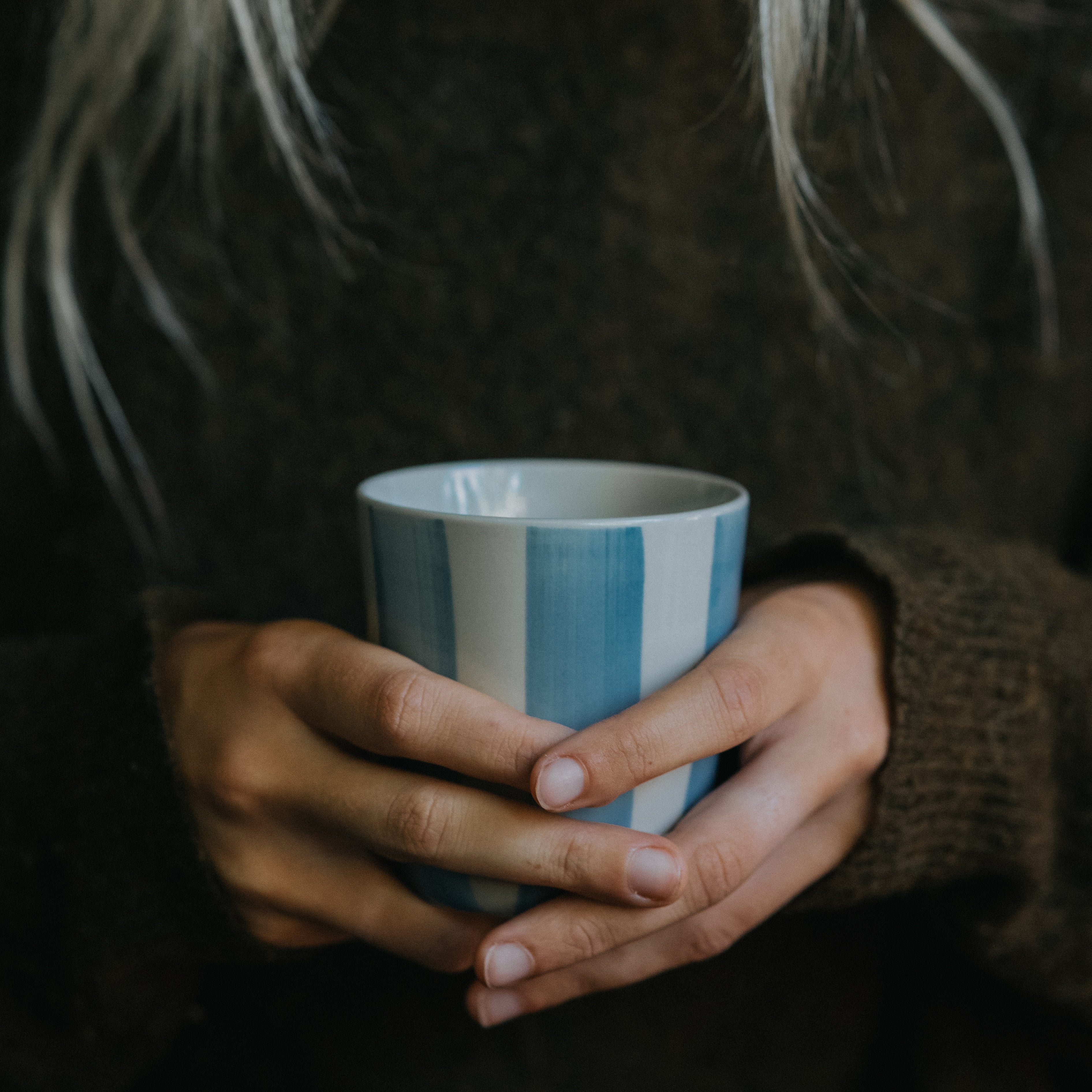 Cornflower Beaker - Brushed Light Blue - Large (Set of 2)