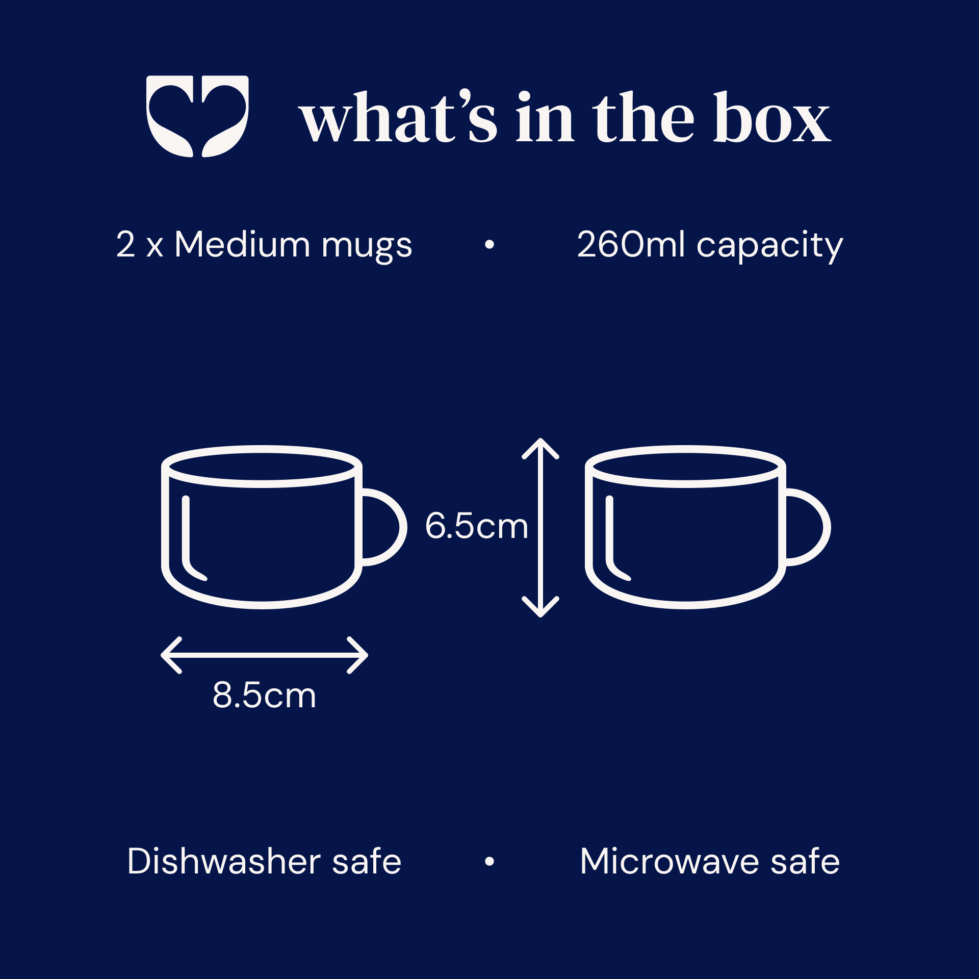 Rue Mug - Mustard Yellow - Medium (Set of 2)