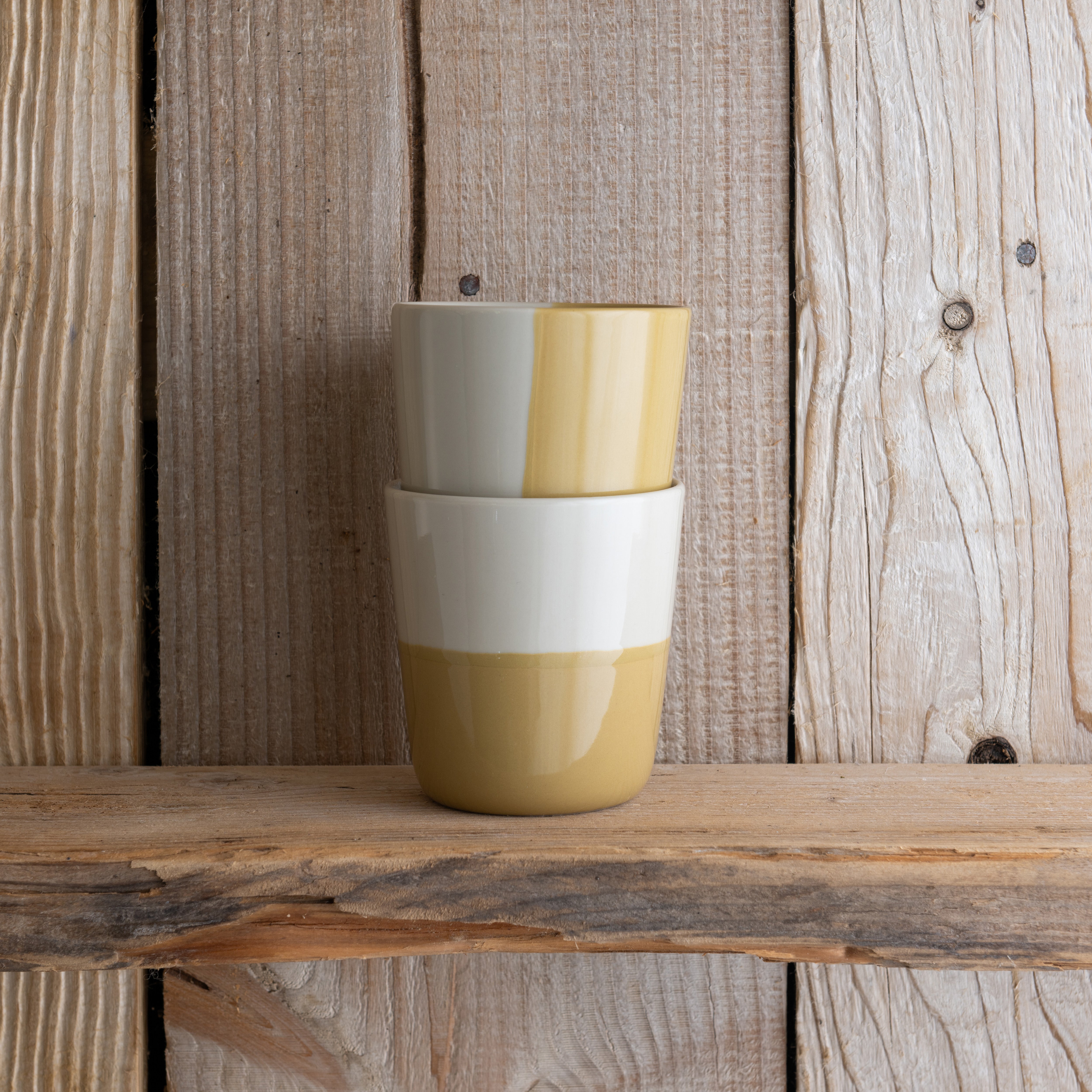 Rue Beaker - Mustard Yellow - Large (Set of 2)