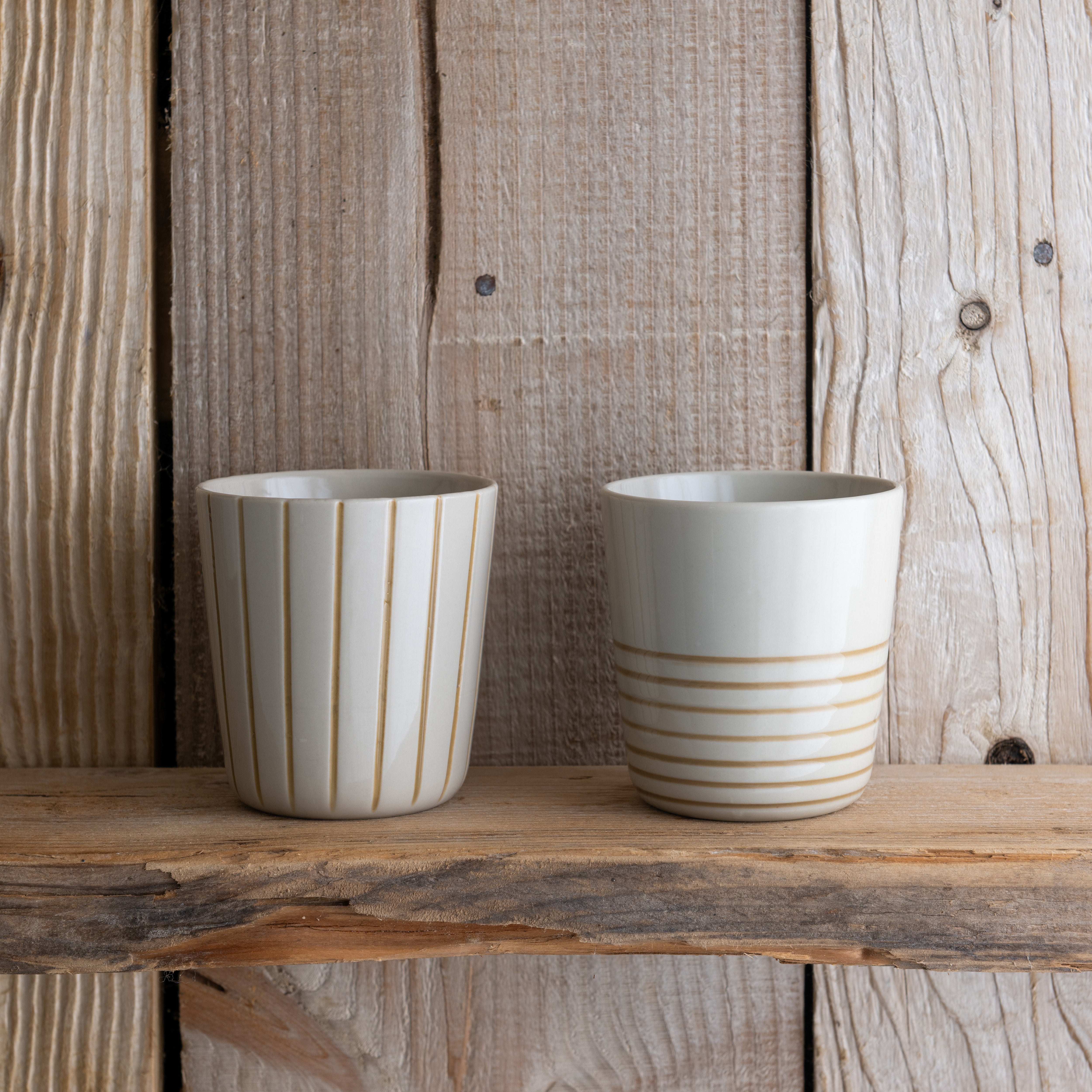 Sorrel Beaker - Brushed Mustard Yellow - Large (Set of 2)