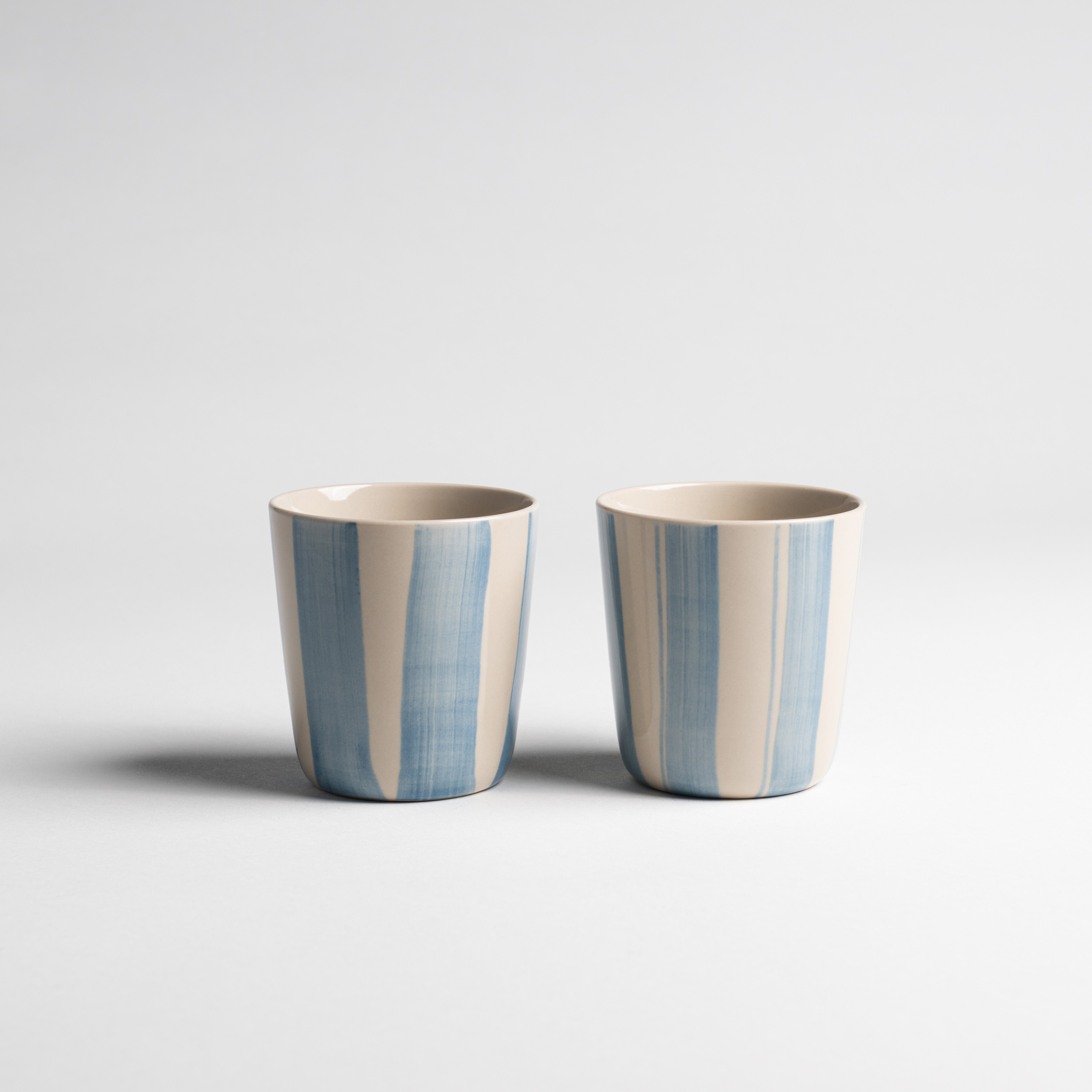 Cornflower Beaker - Brushed Light Blue - Large (Set of 2)