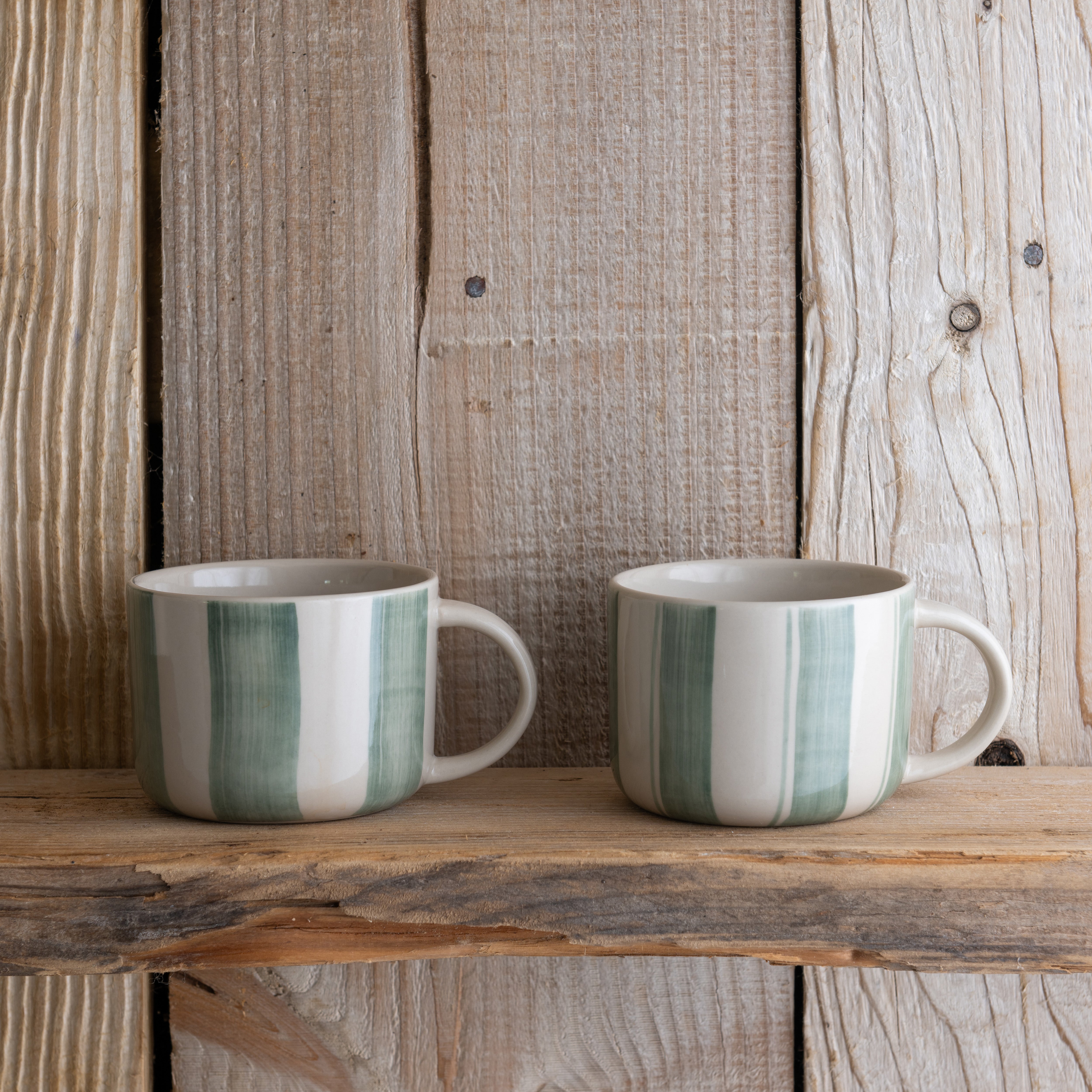 Cornflower Mug - Brushed Sage Green - Medium (Set of 2)