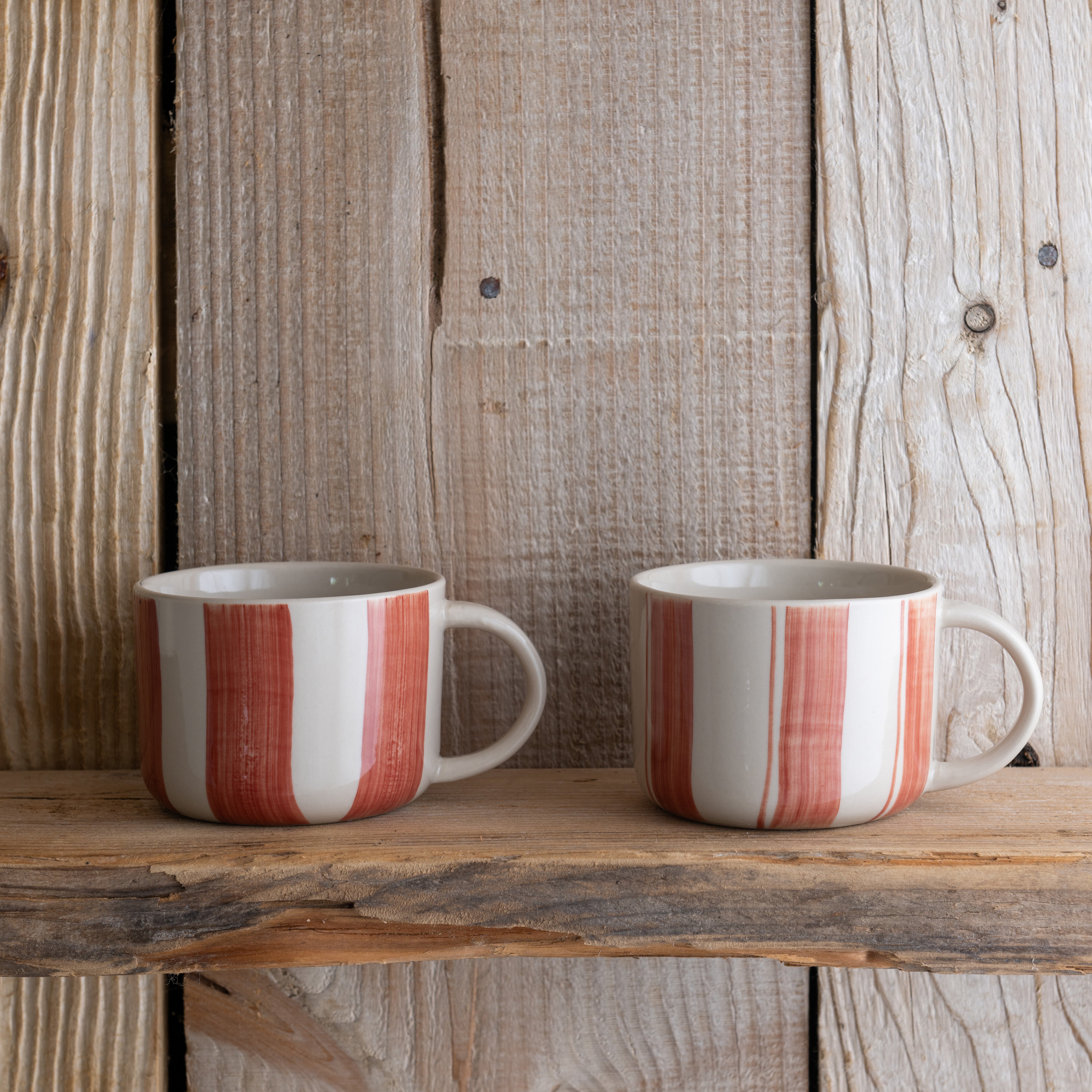 Cornflower Mug - Brushed Berry Red - Medium (Set of 2)