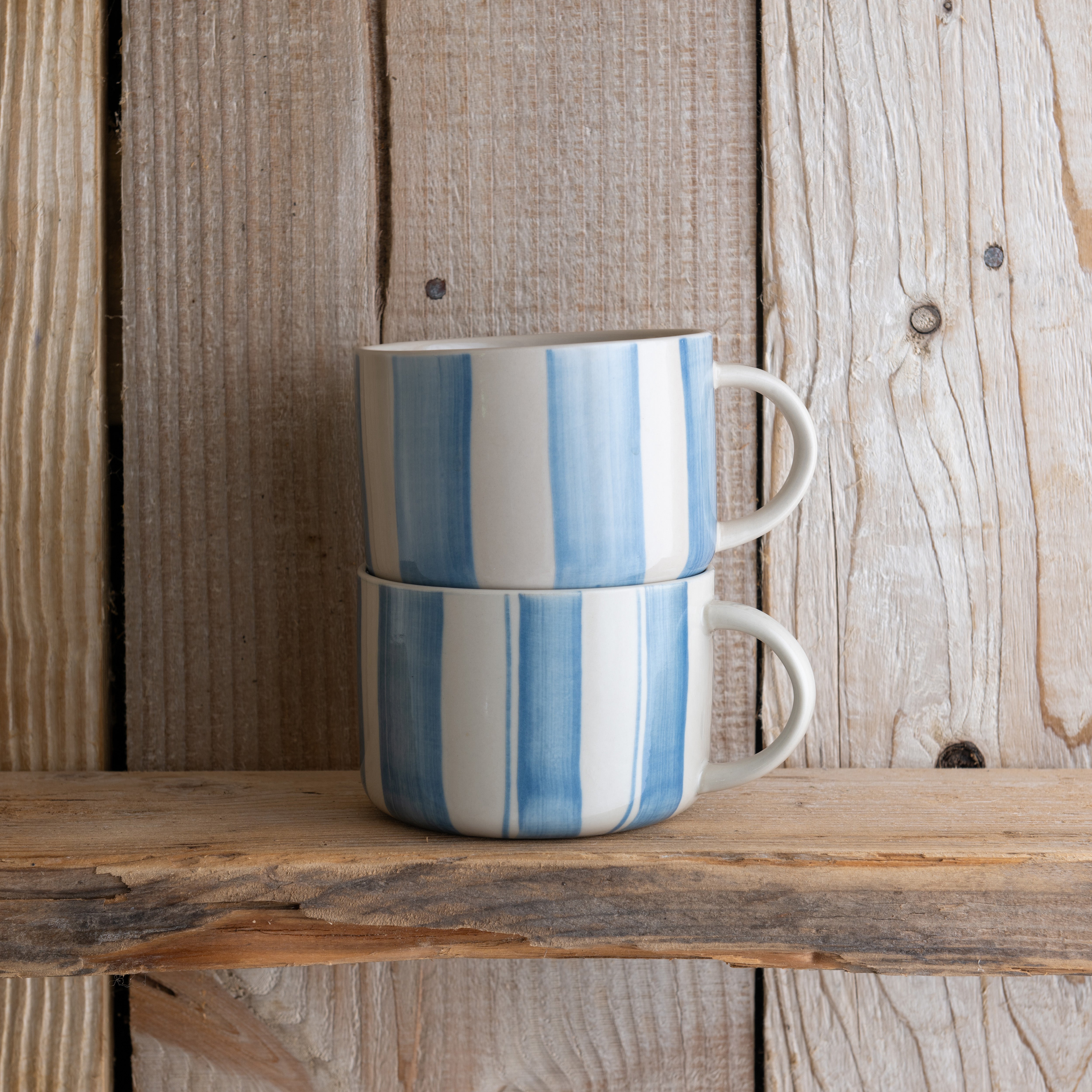 Cornflower Mug - Brushed Light Blue - Large (Set of 2)