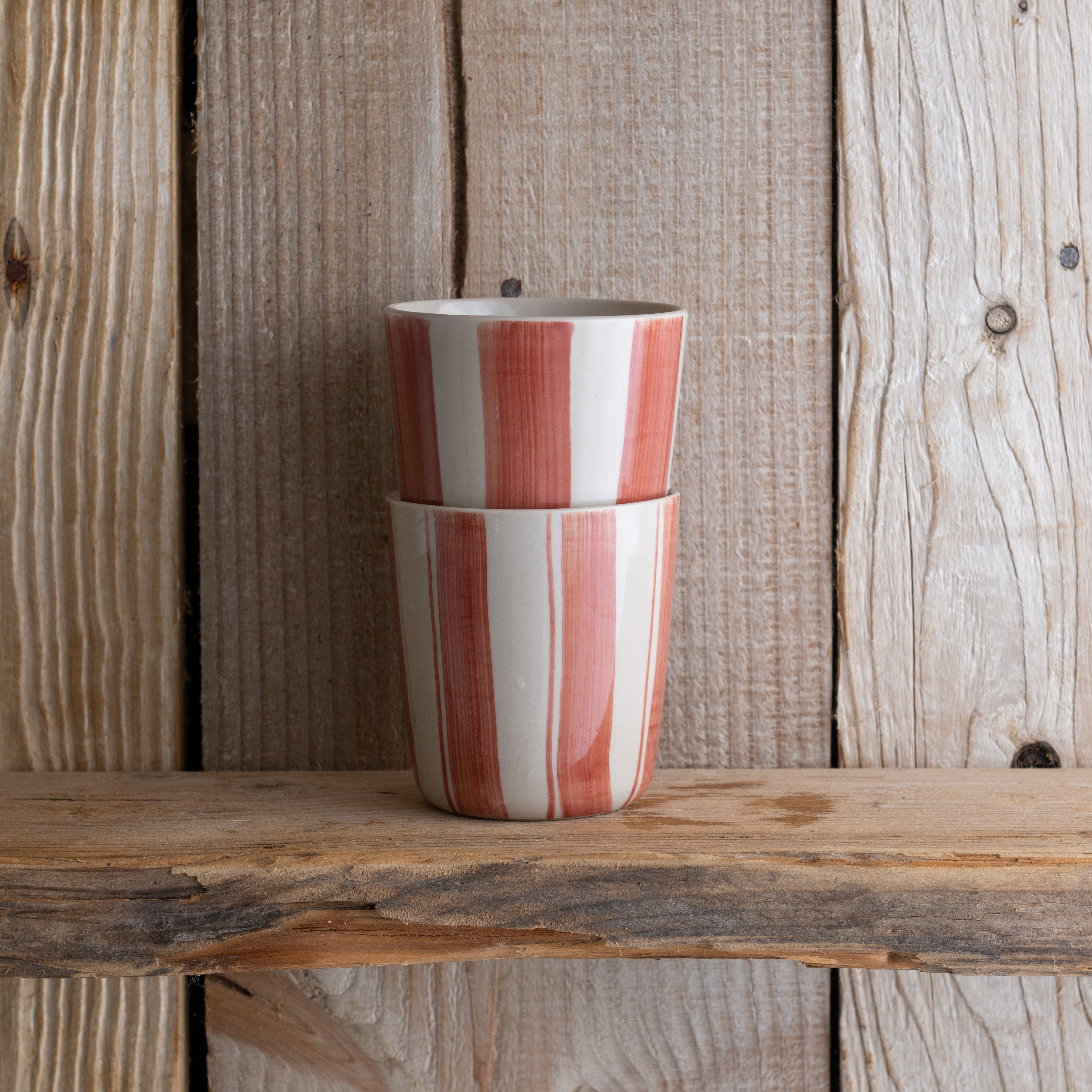 Cornflower Beaker - Brushed Berry Red - Large (Set of 2)