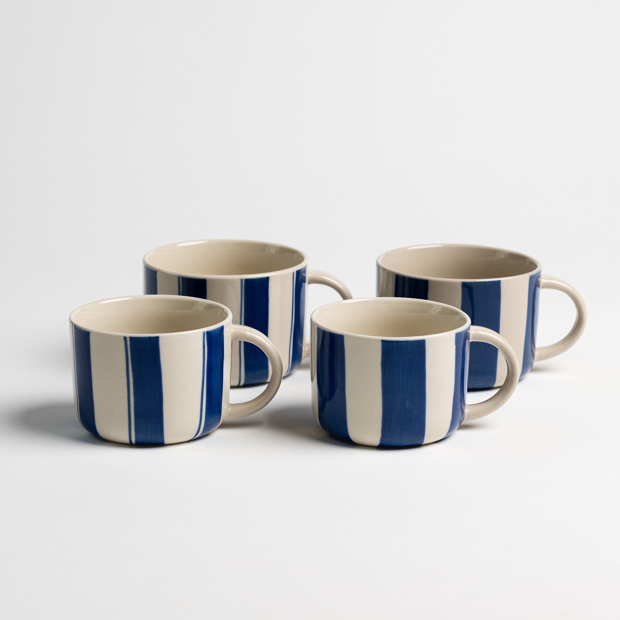 Cornflower Mug - Brushed Indigo Blue - Medium (Set of 2)