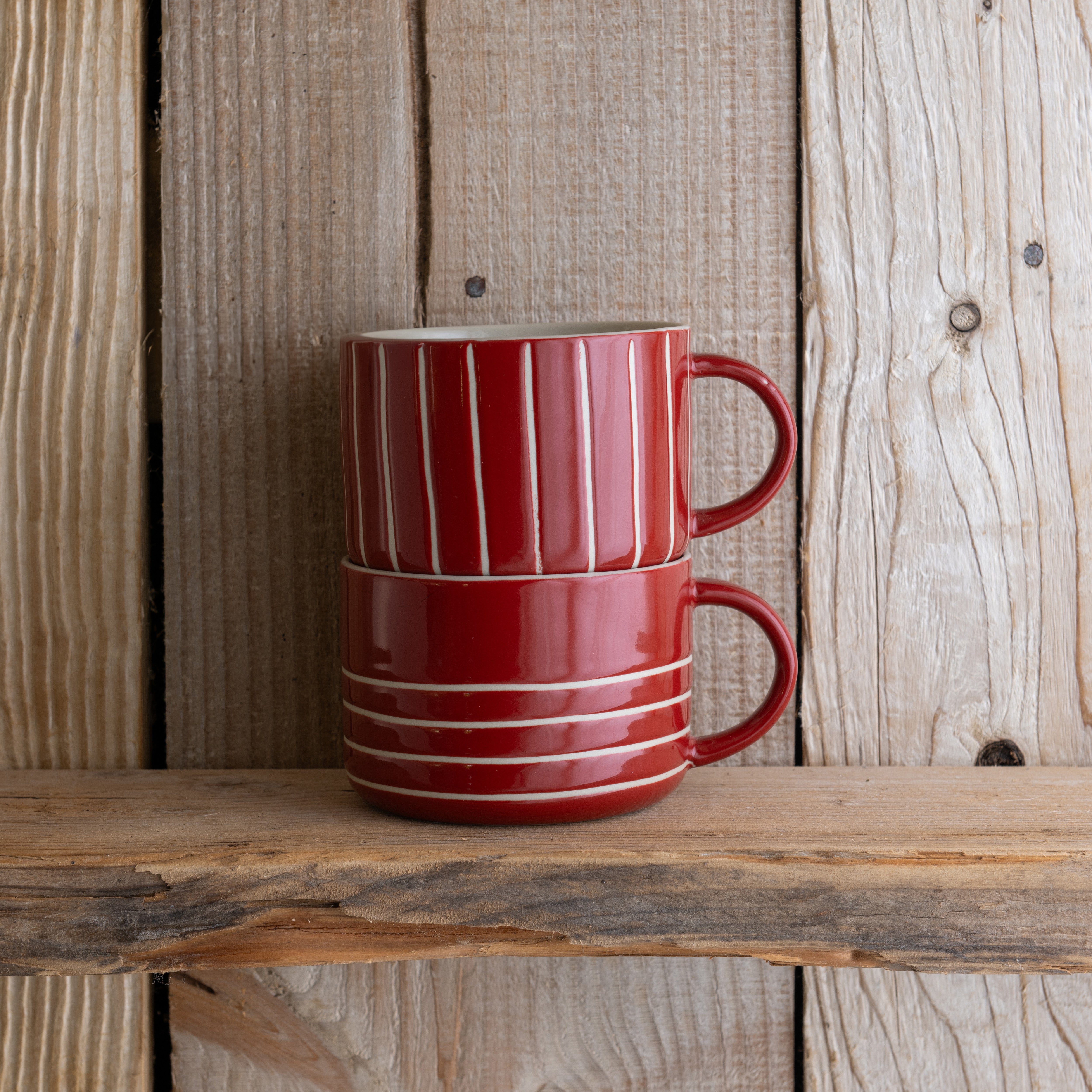 Vervain Mug - Earth Red - Large (Set of 2)