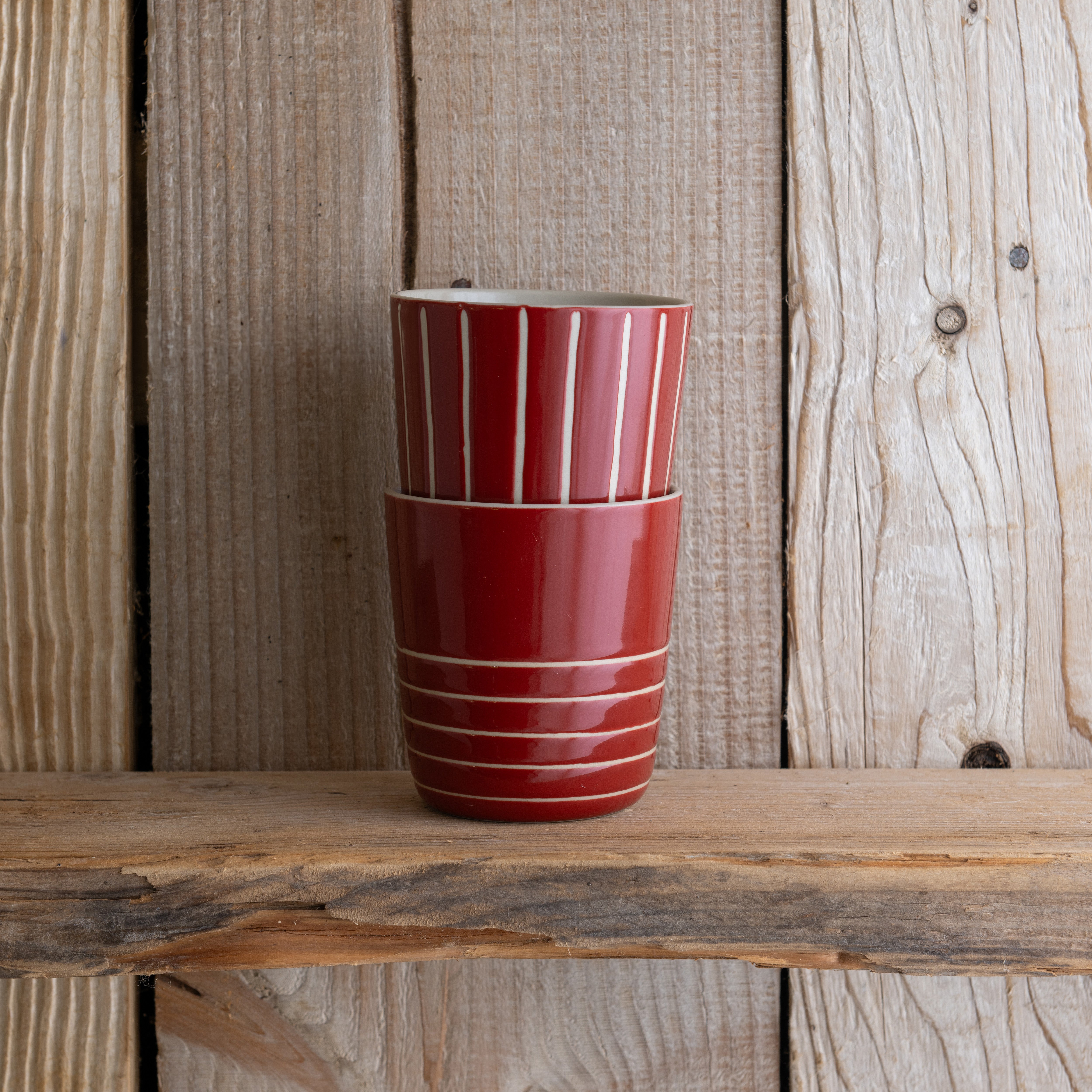 Vervain Beaker - Earth Red - Large (Set of 2)