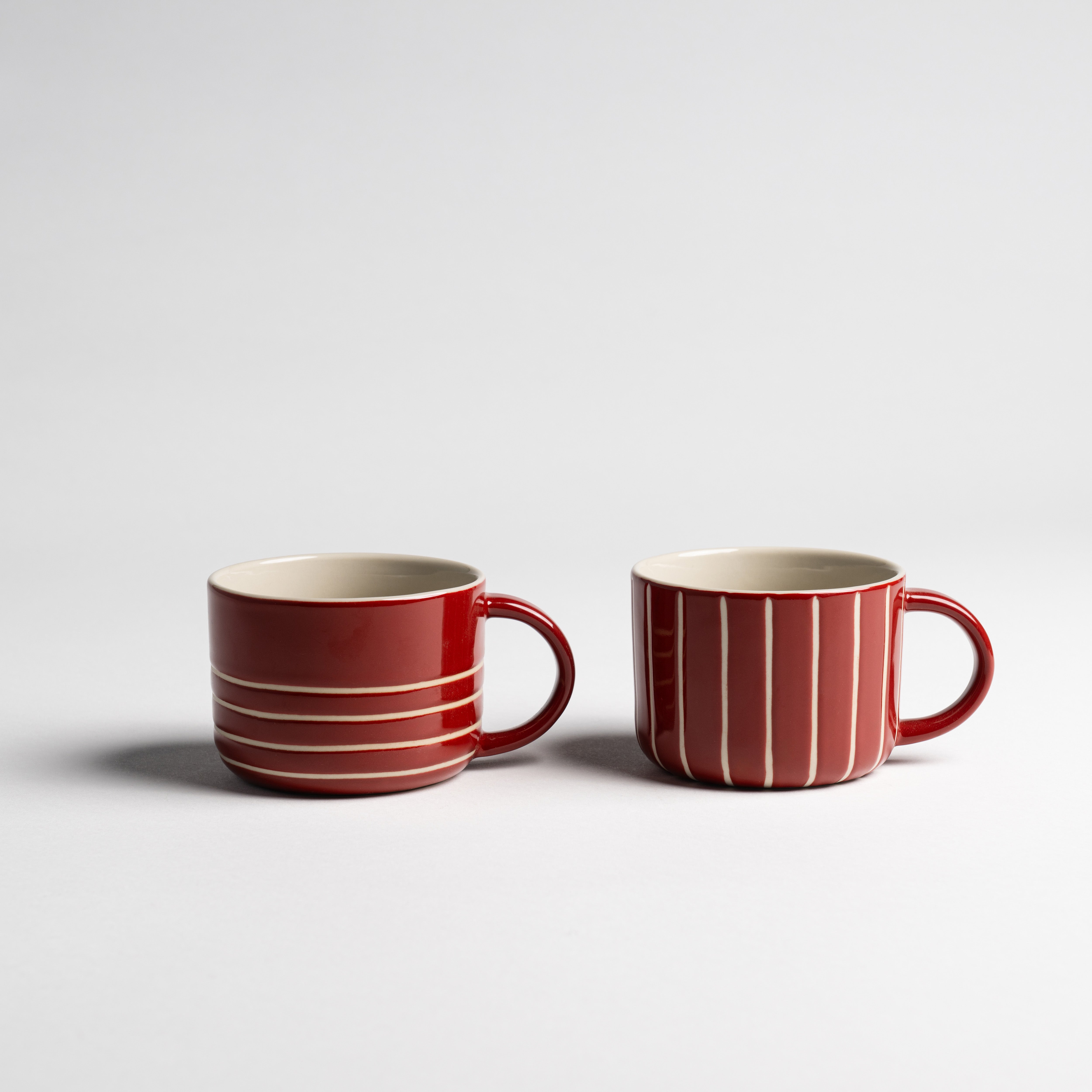 Vervain Mug - Earth Red - Medium (Set of 2)