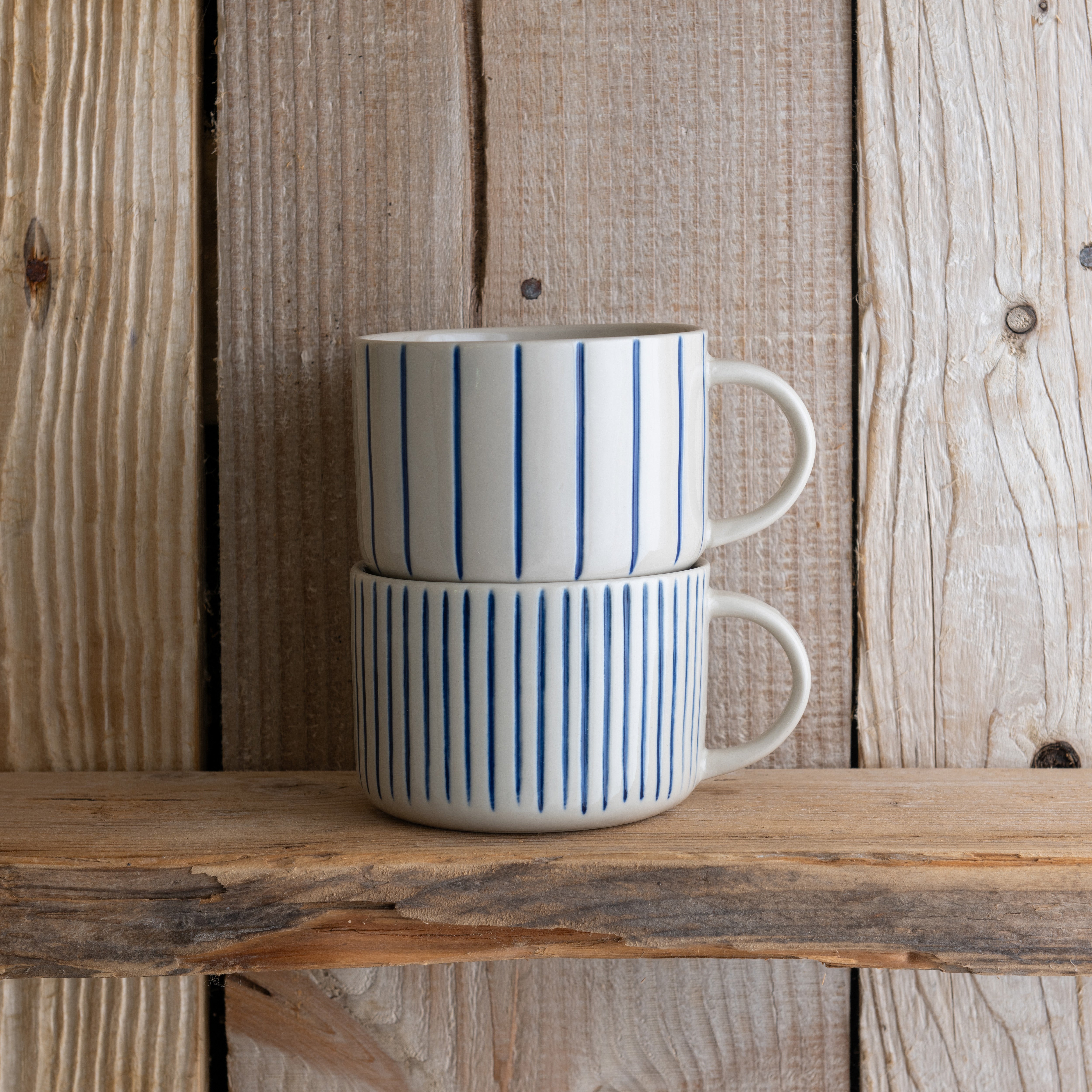 Yarrow Mug - Brushed Indigo Blue - Large (Set of 2)