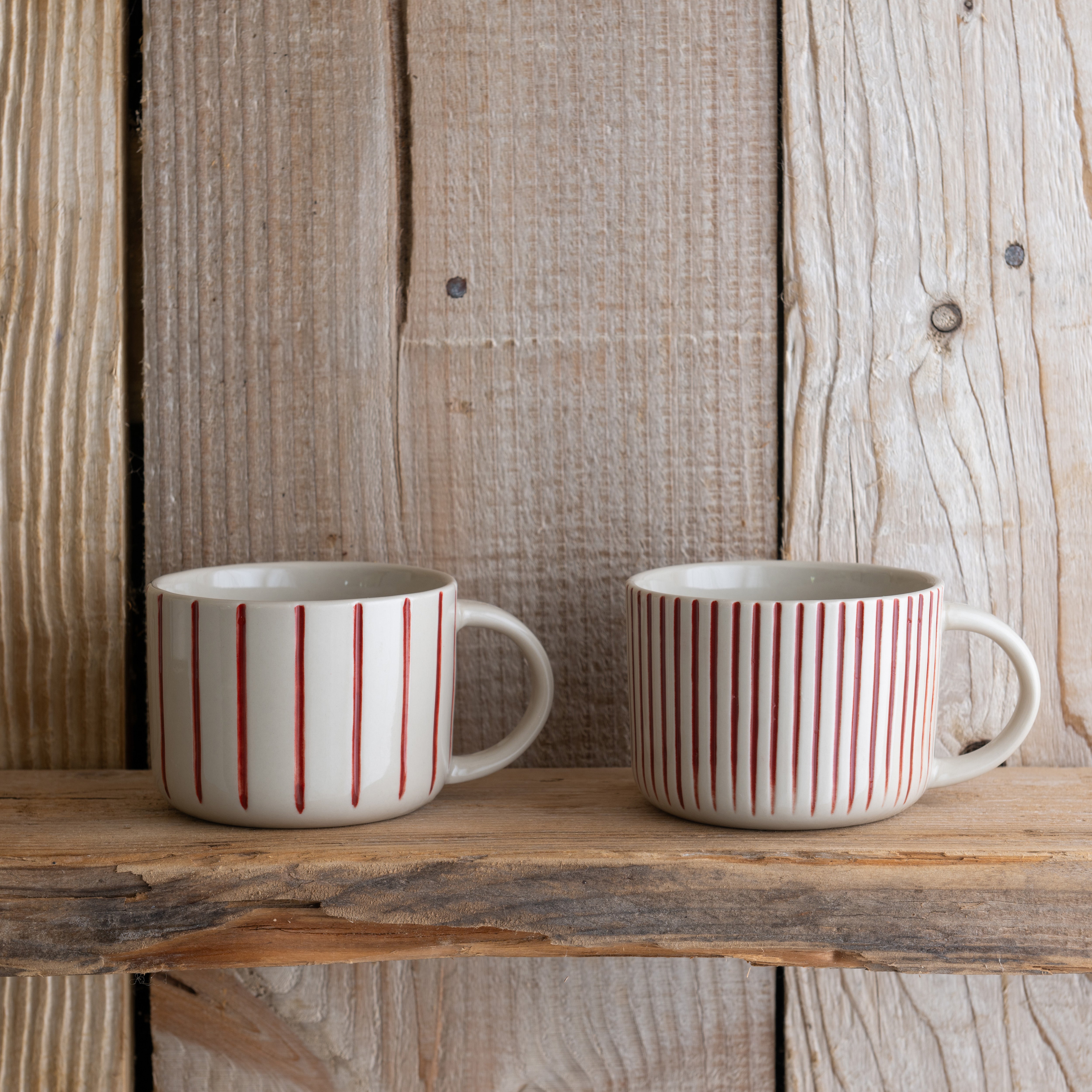 Yarrow Mug - Brushed Earth Red - Medium (Set of 2)