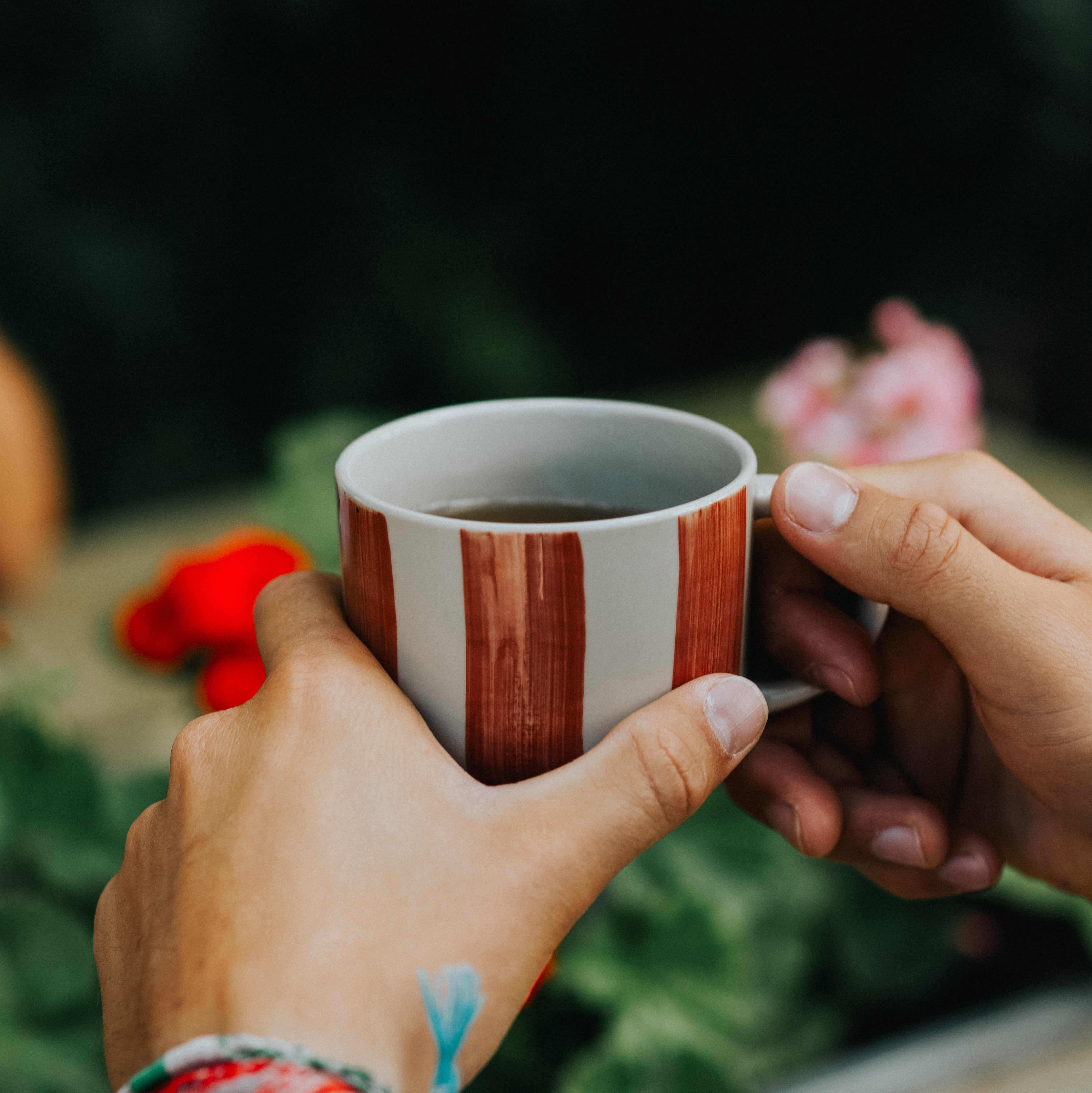 Cornflower Mug - Brushed Berry Red - Medium (Set of 2)