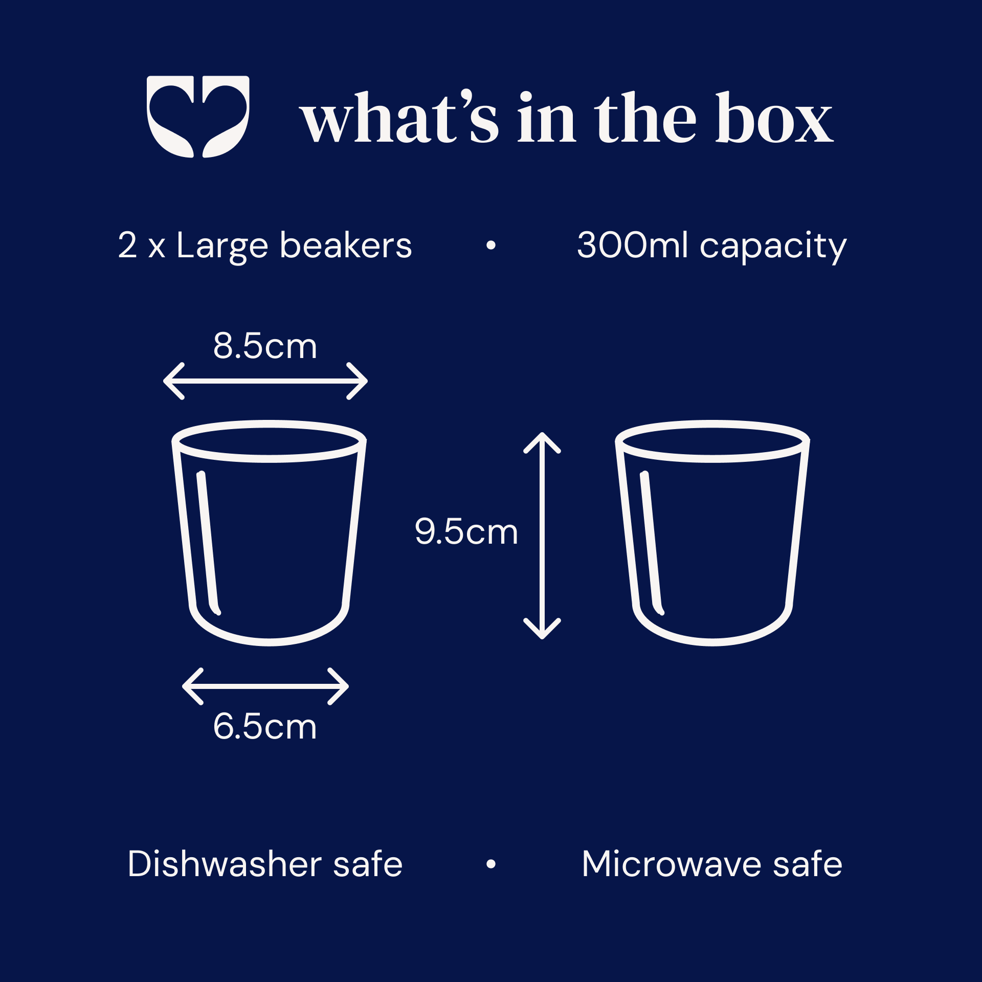 Rue Beaker - Sage Green - Large (Set of 2)