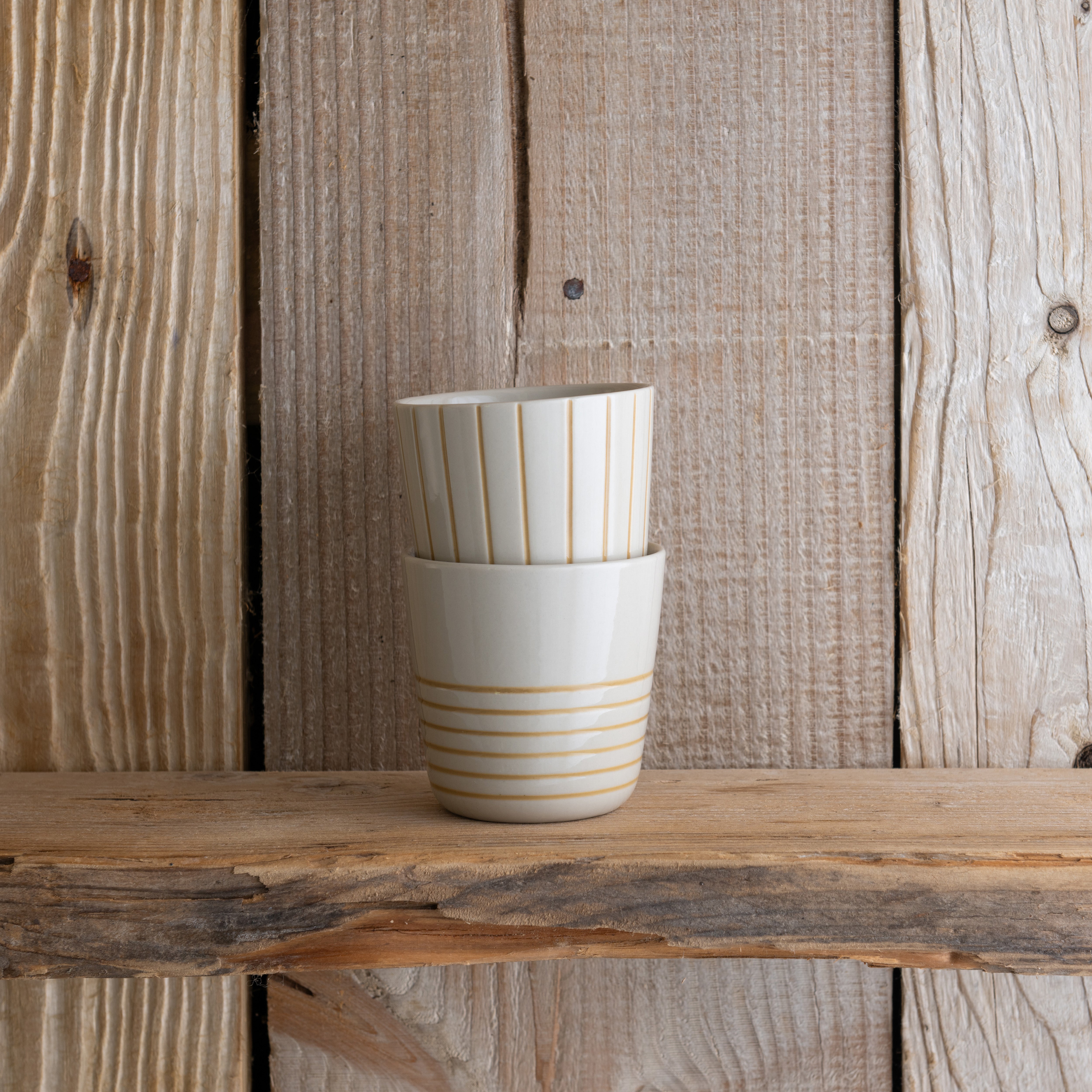 Sorrel Beaker - Brushed Mustard Yellow - Small (Set of 2)