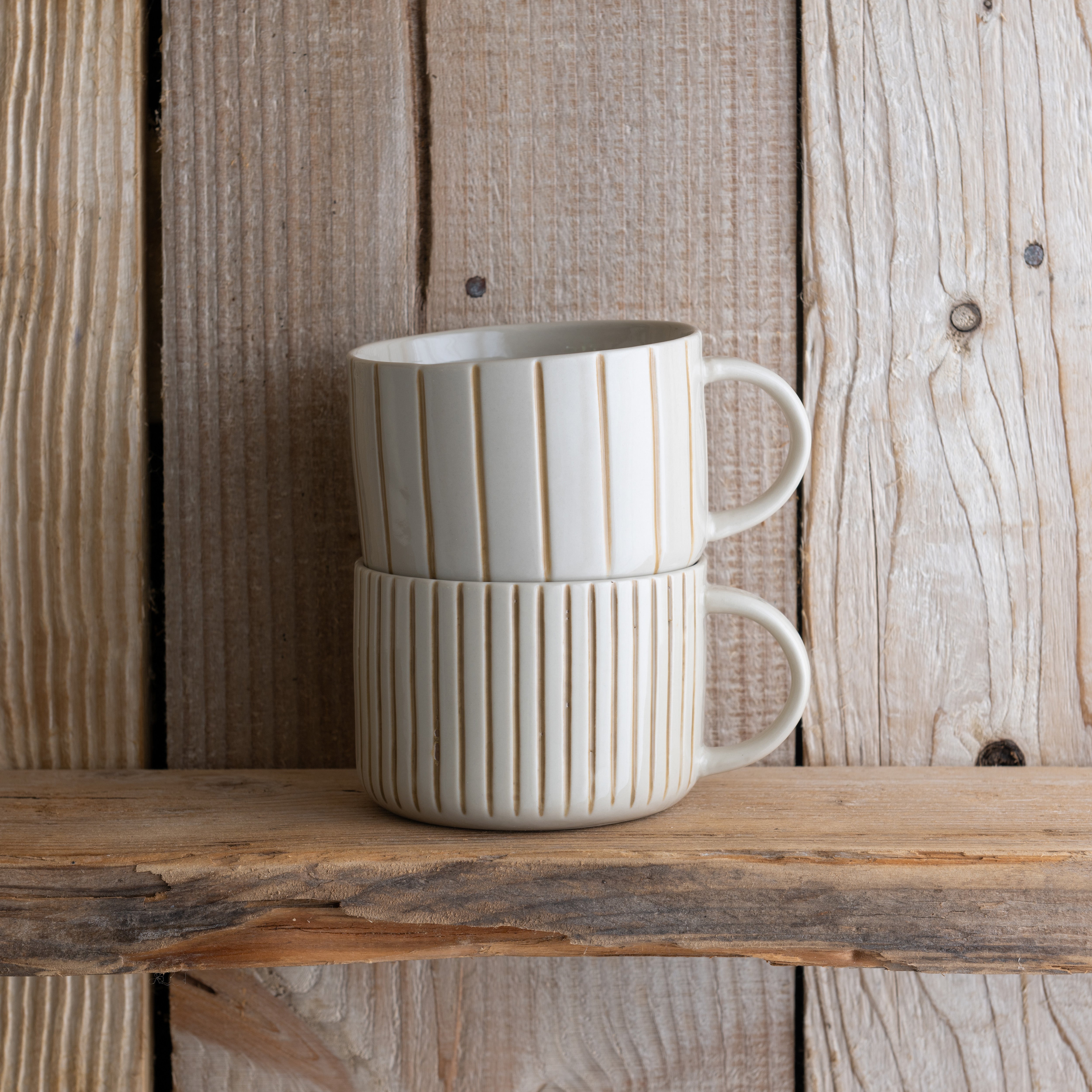Yarrow Mug - Brushed Mustard Yellow - Large (Set of 2)