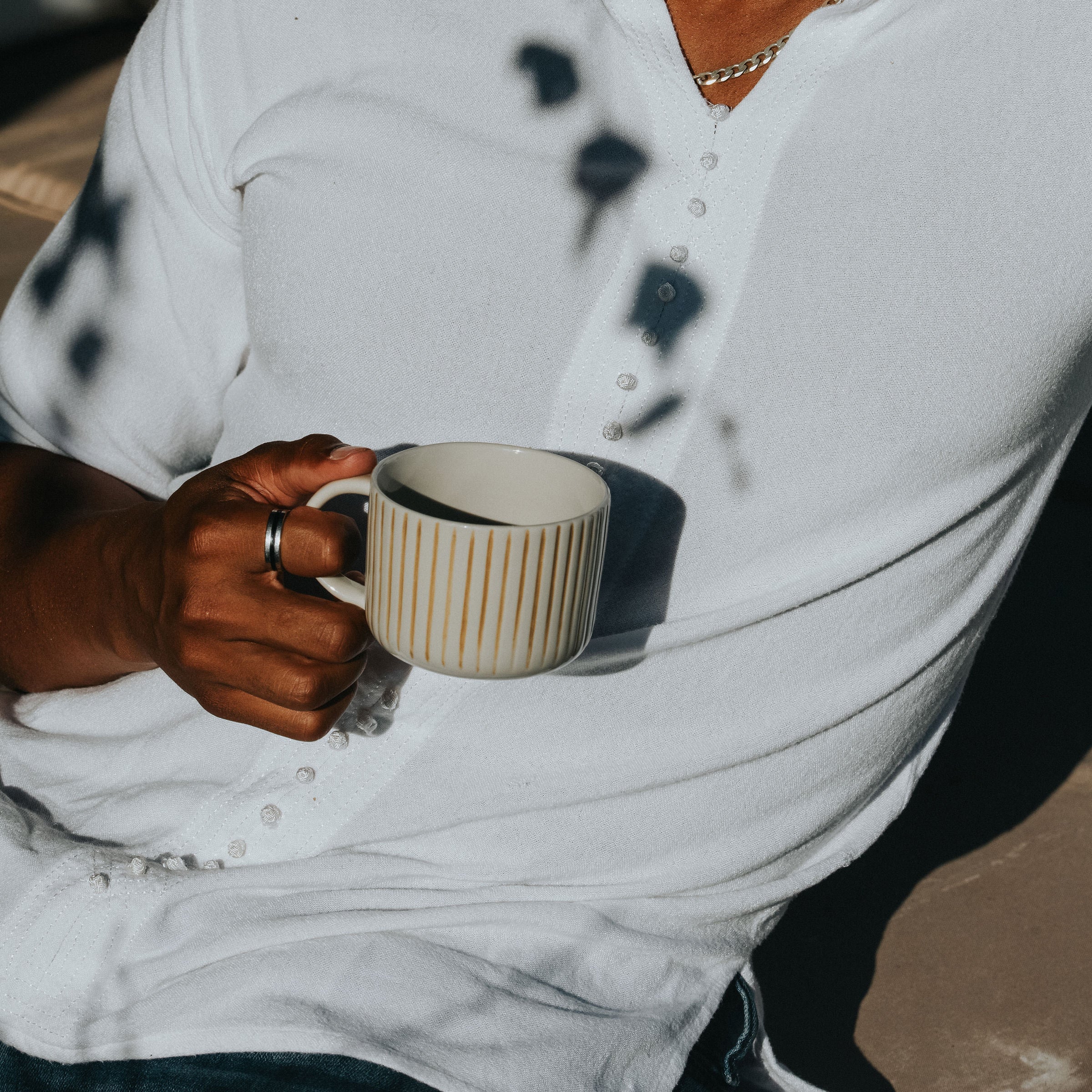 Yarrow Mug - Brushed Mustard Yellow - Medium (Set of 2)