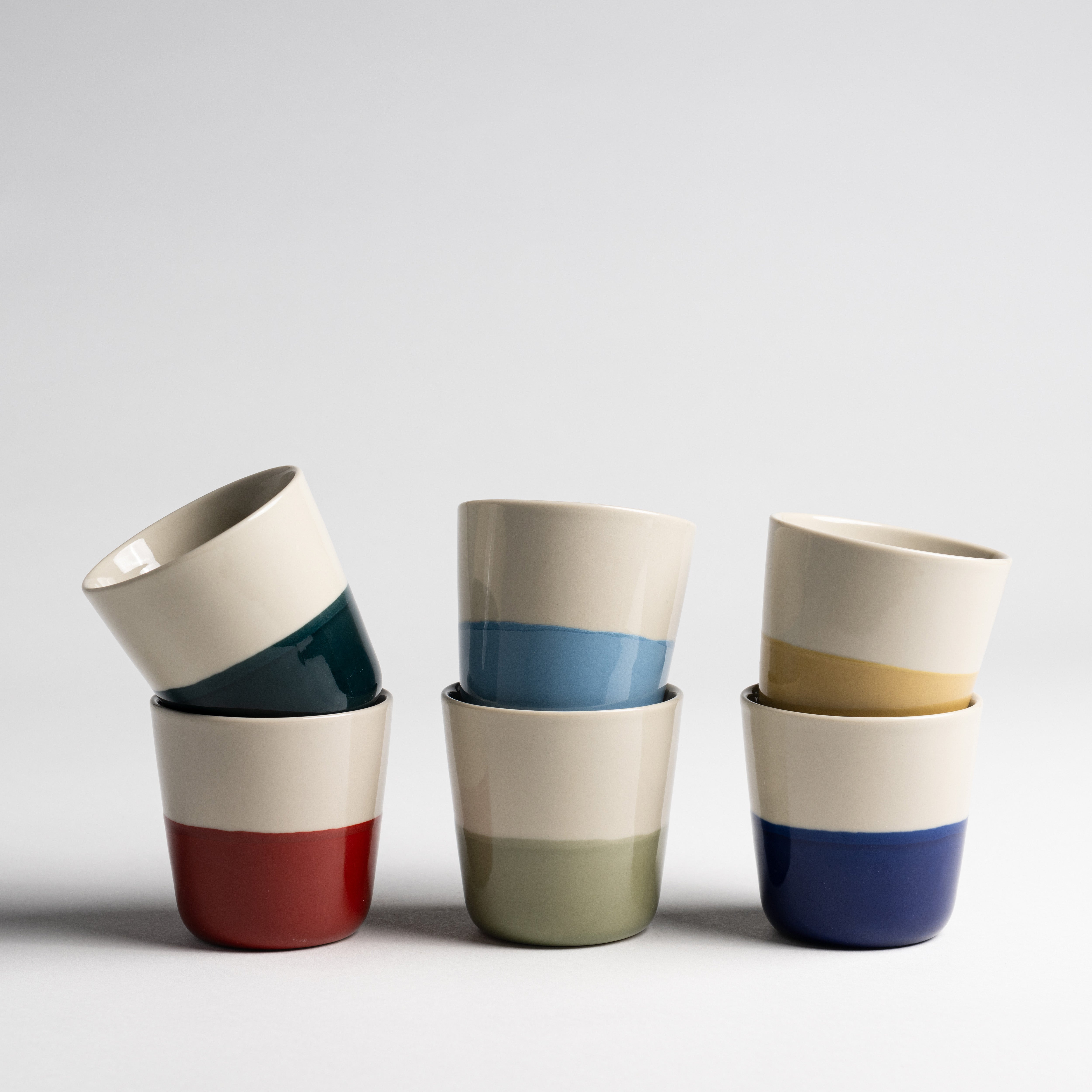 Rue Beaker - Mixed Colours - Small (Set of 6)