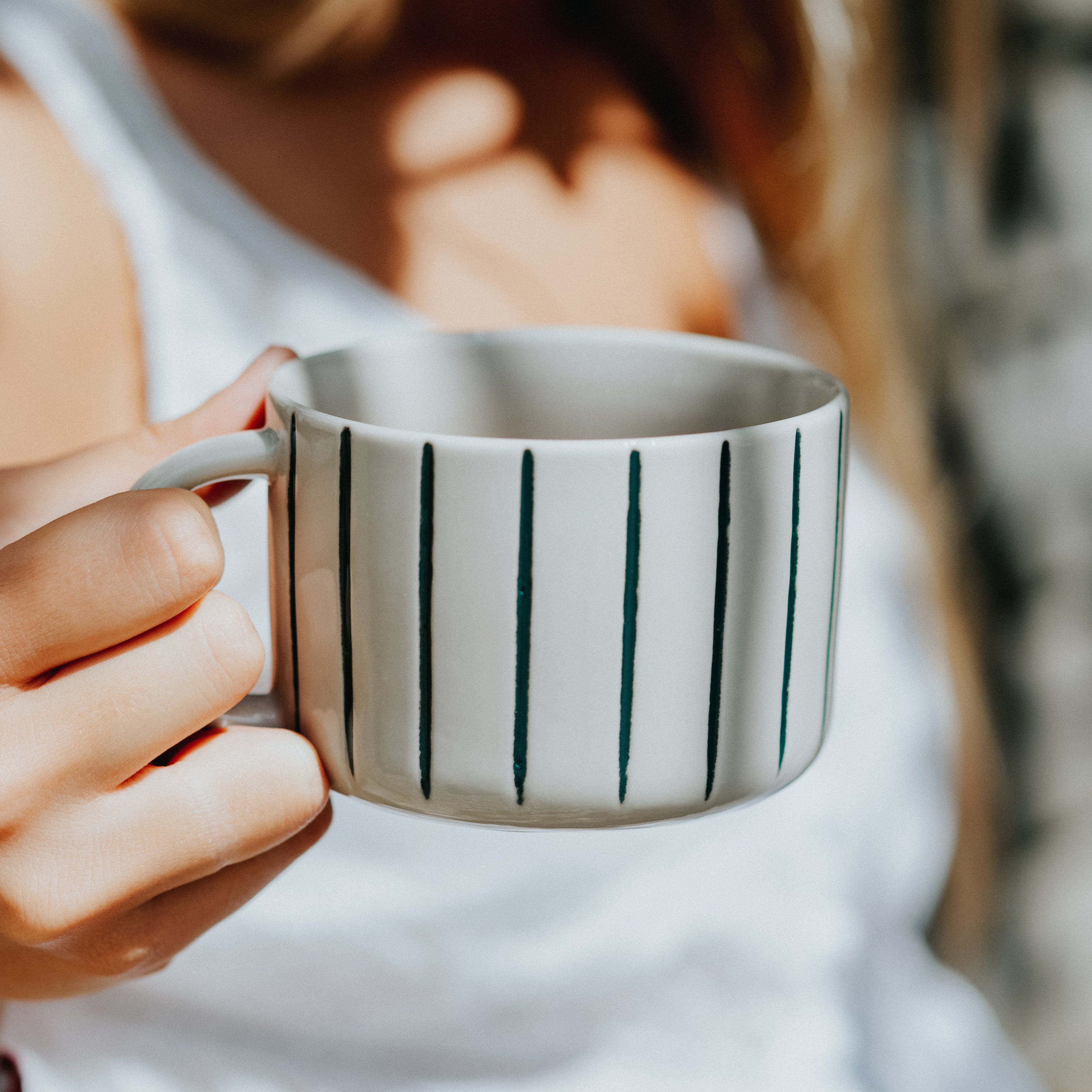 Yarrow Mug - Brushed Sea Green - Large (Set of 2)